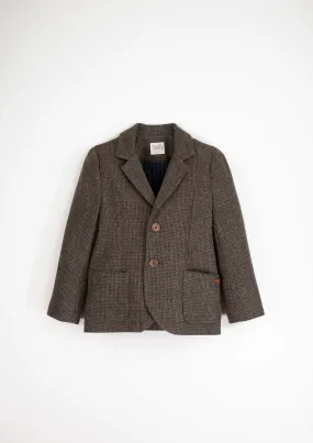 43.3-WOOLEN BLAZER W/COLLAR-MULTI COLOR