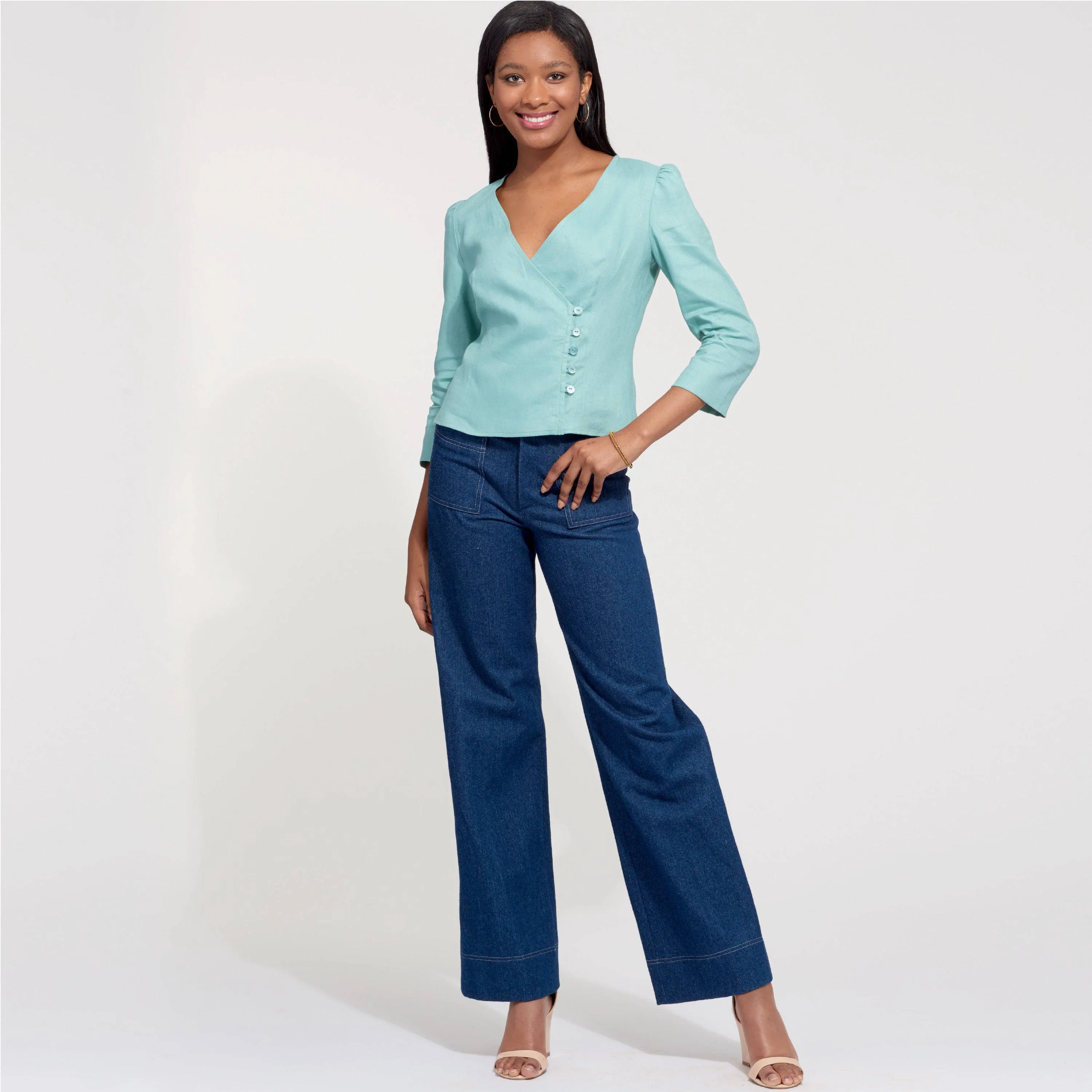 6601 New Look Sewing Pattern N6601 Misses' Tops