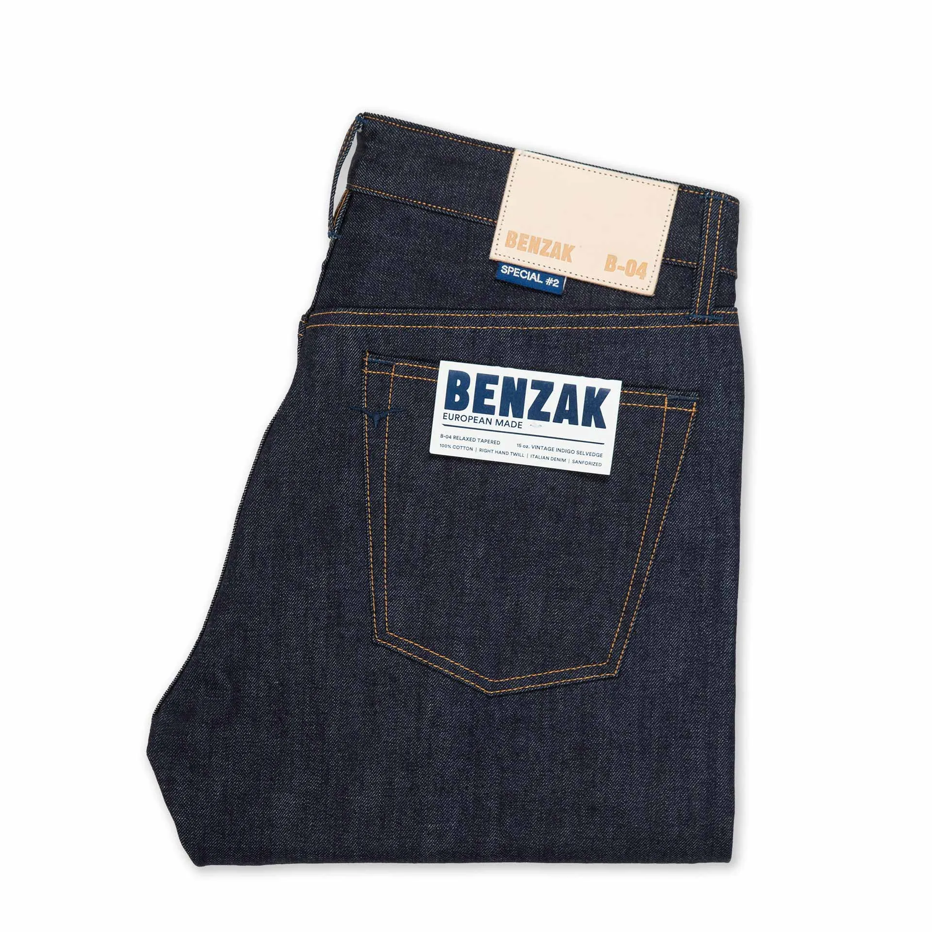 B-04 RELAXED TAPERED special #2 15 oz. vintage indigo selvedge