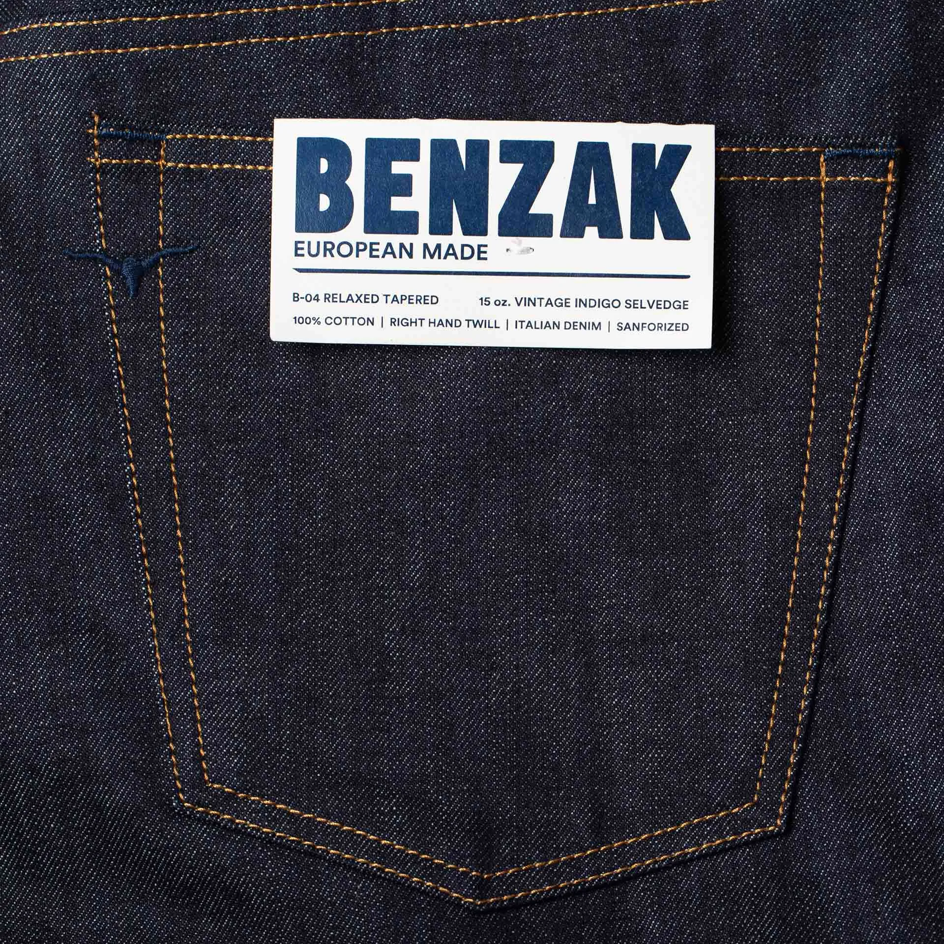 B-04 RELAXED TAPERED special #2 15 oz. vintage indigo selvedge