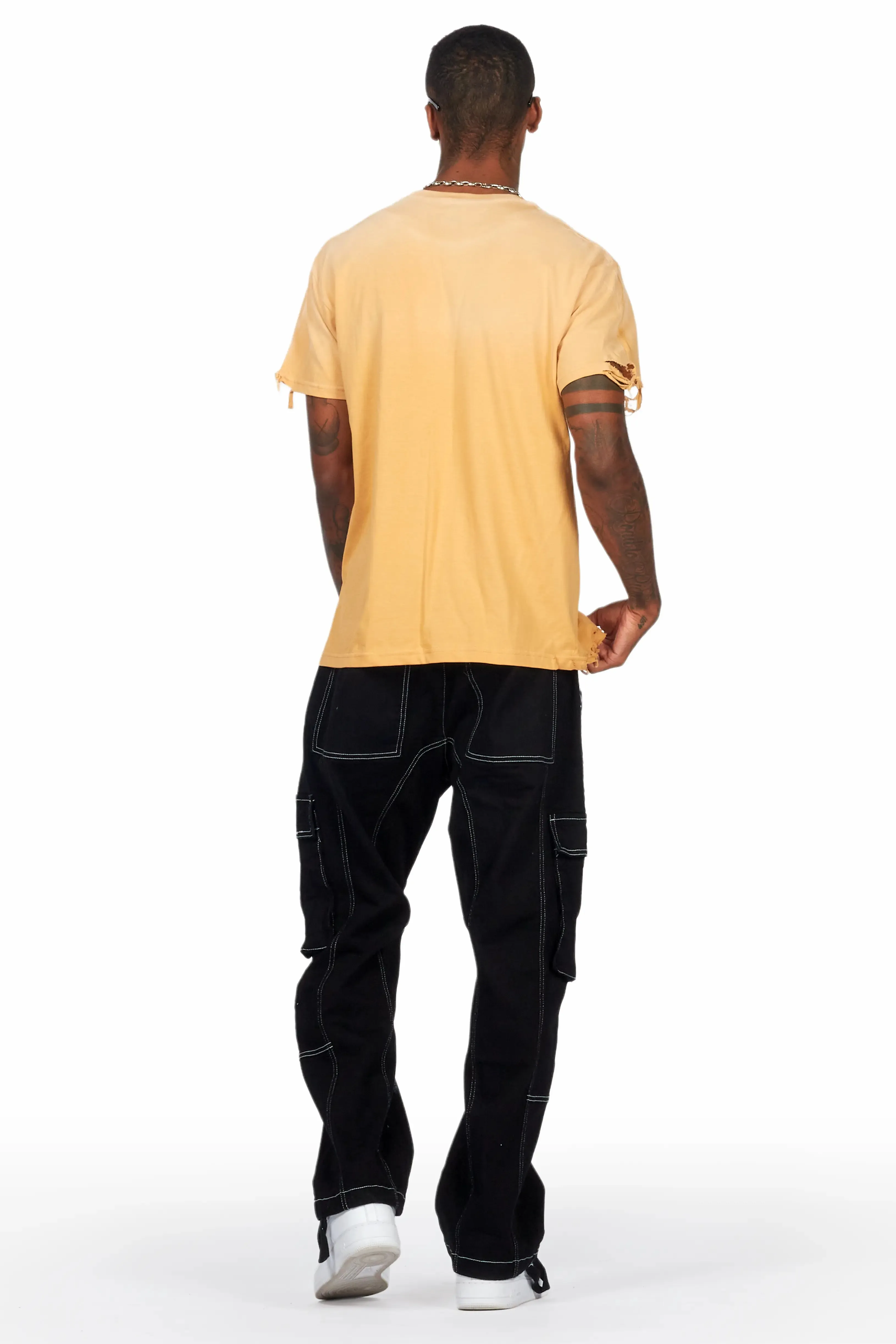 Baha Black Painter Baggy Cargo Pants