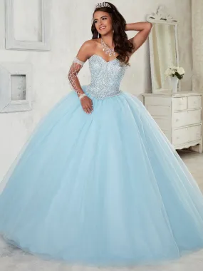 Beaded Strapless Dress by House of Wu Fiesta Gowns 56298