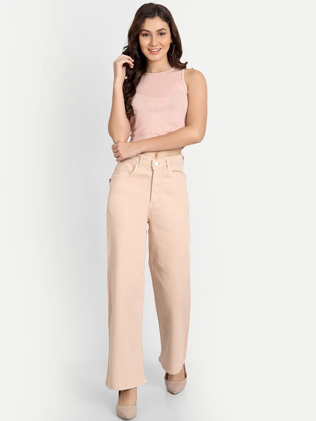 Beige Bliss Relaxed Fit Jeans