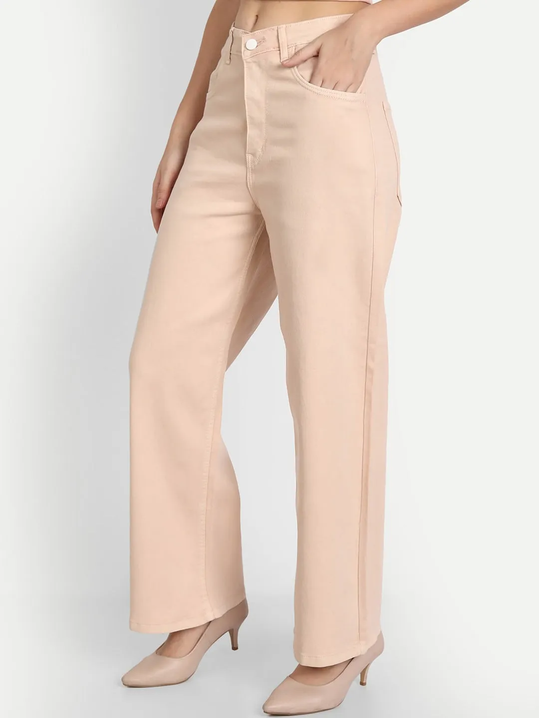 Beige Bliss Relaxed Fit Jeans