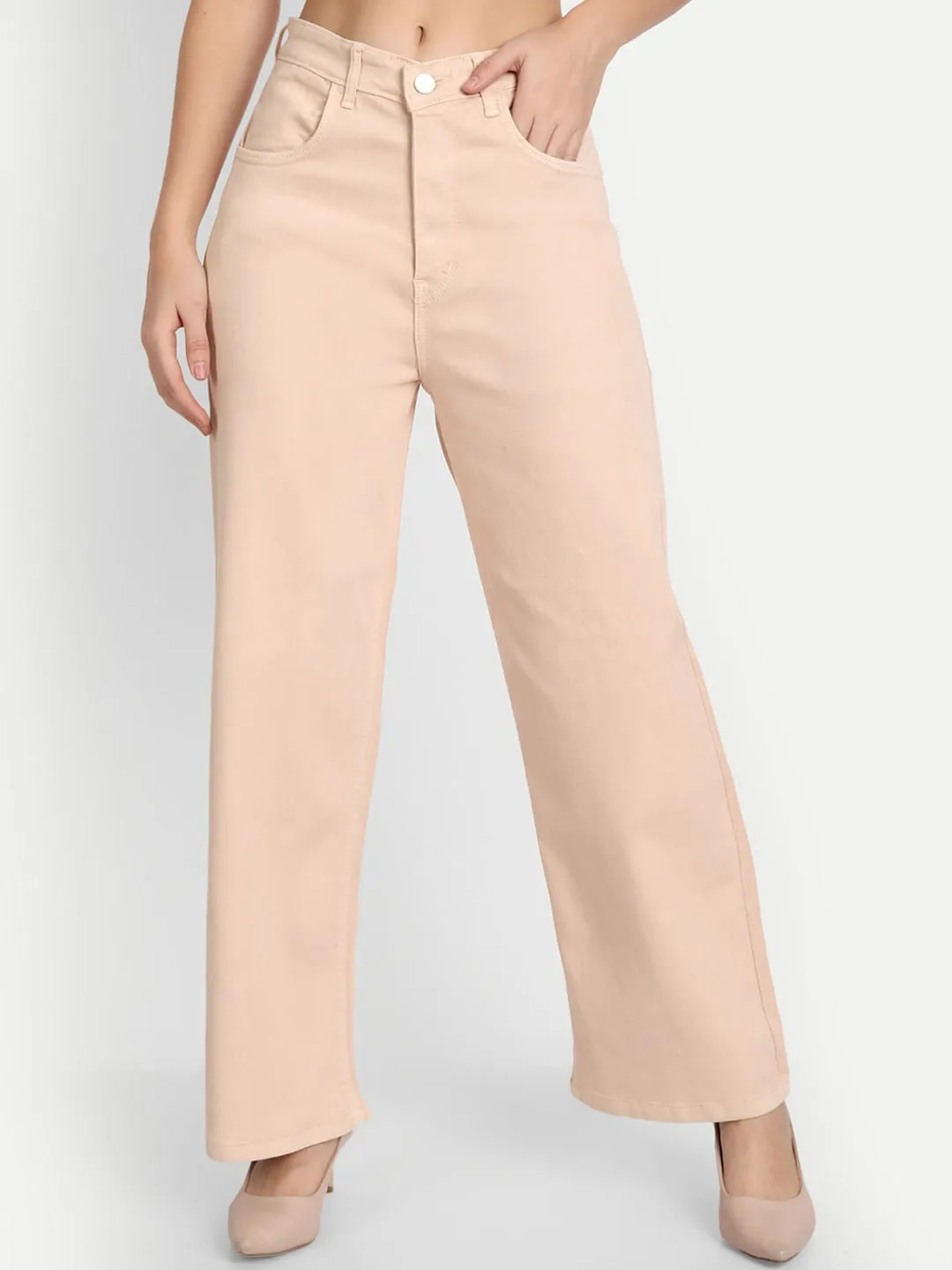 Beige Bliss Relaxed Fit Jeans