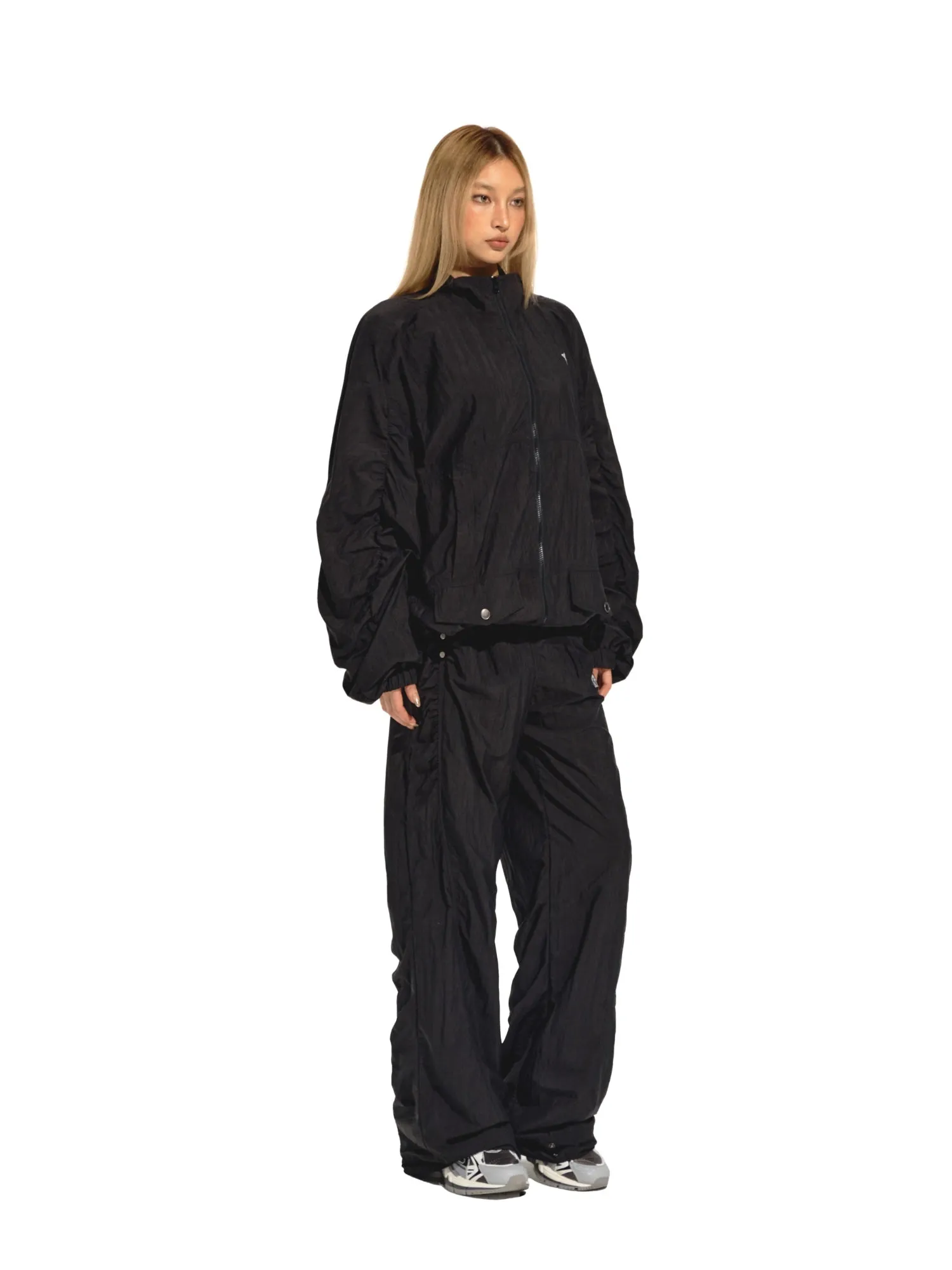 Black Fabric Protector Jogging Pants