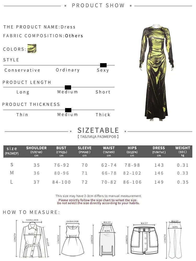 Black Gold 3D Print Gala Maxi Dress