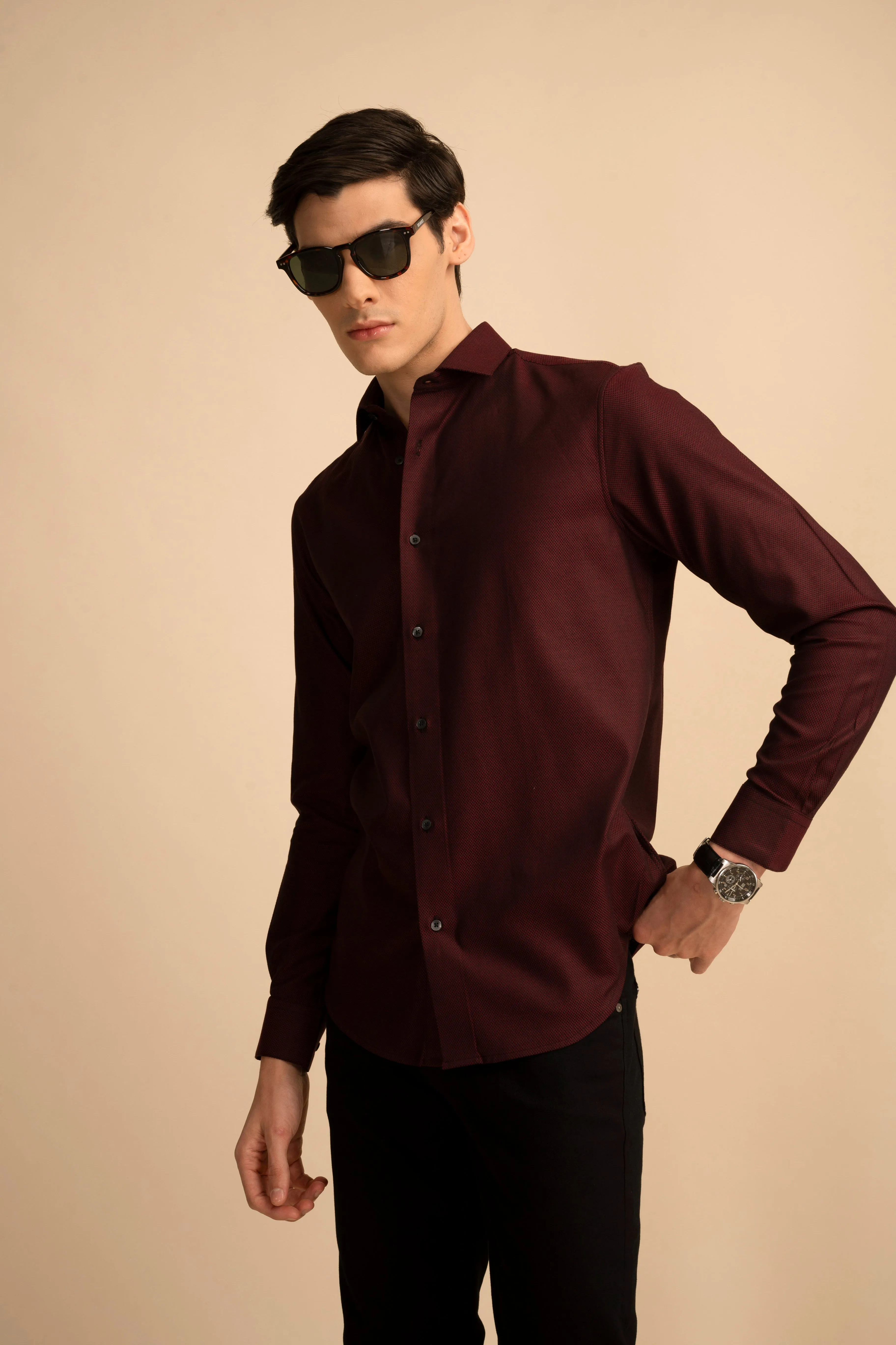 Cherry Solid Shirt EOSS