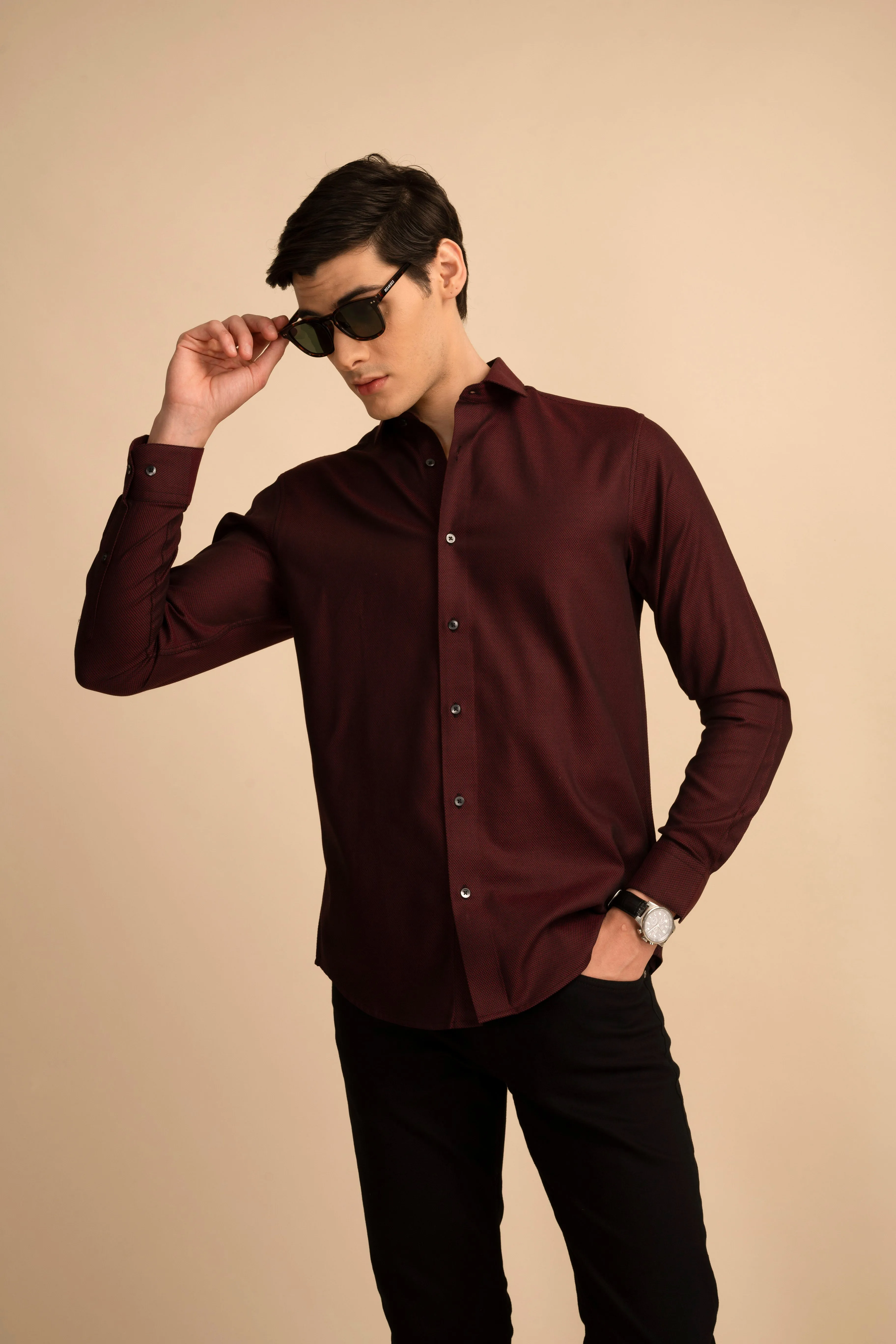 Cherry Solid Shirt EOSS