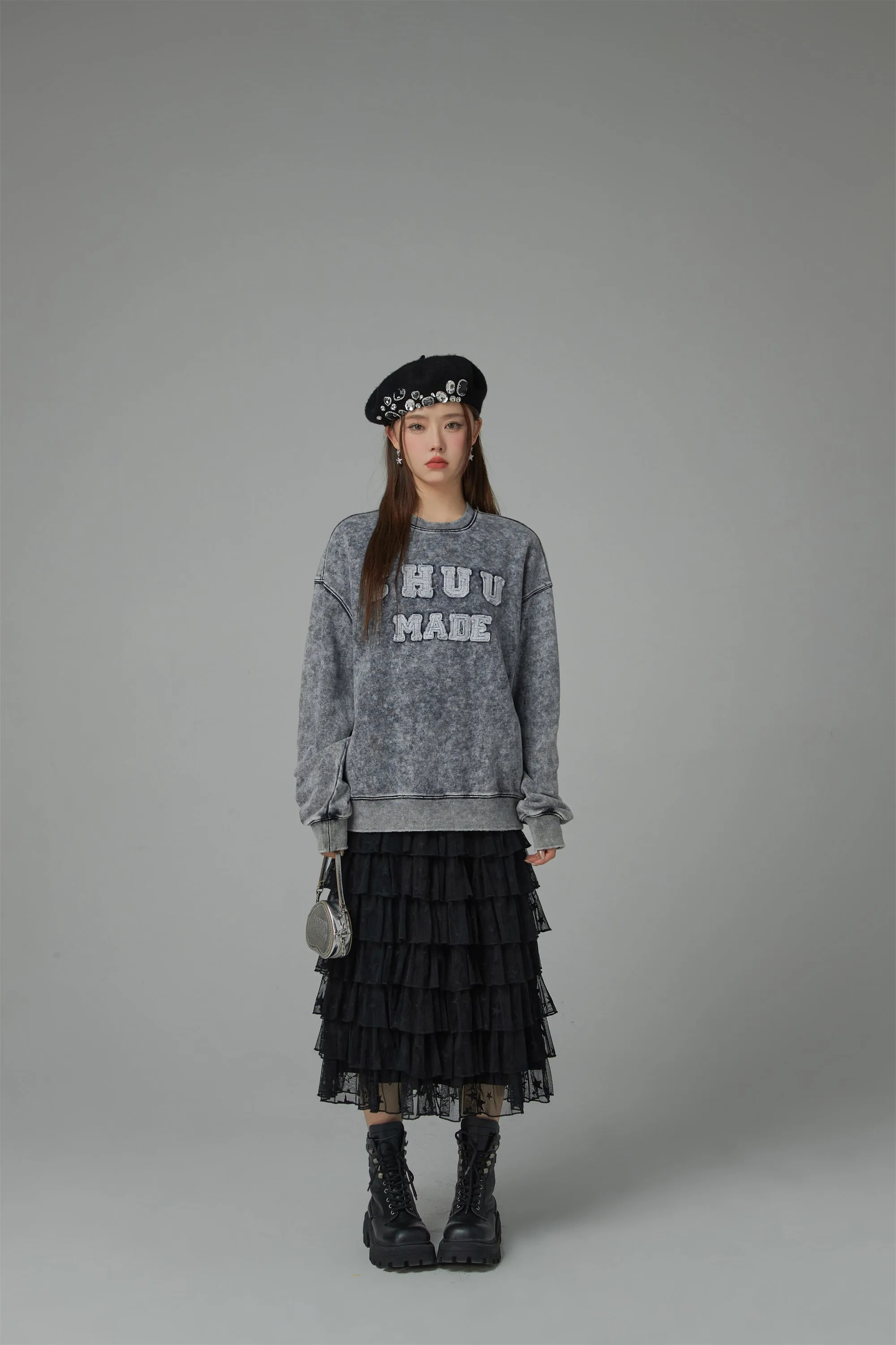 Chuu Made Washed Loose Fit Sweatshirt