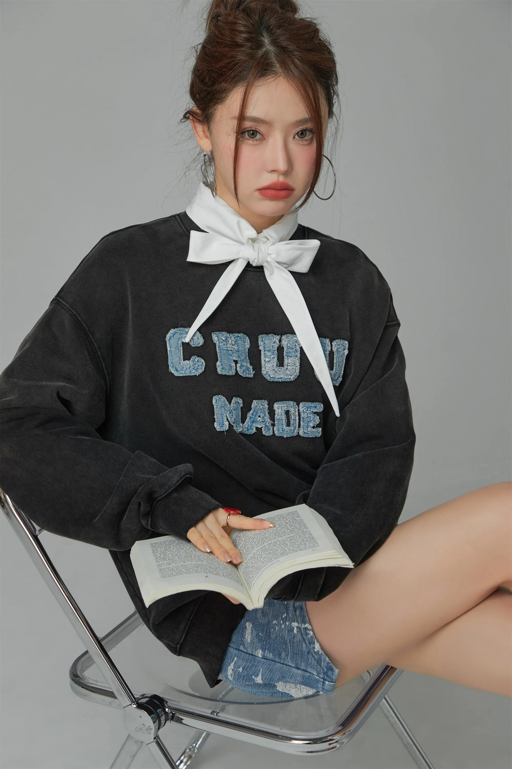 Chuu Made Washed Loose Fit Sweatshirt