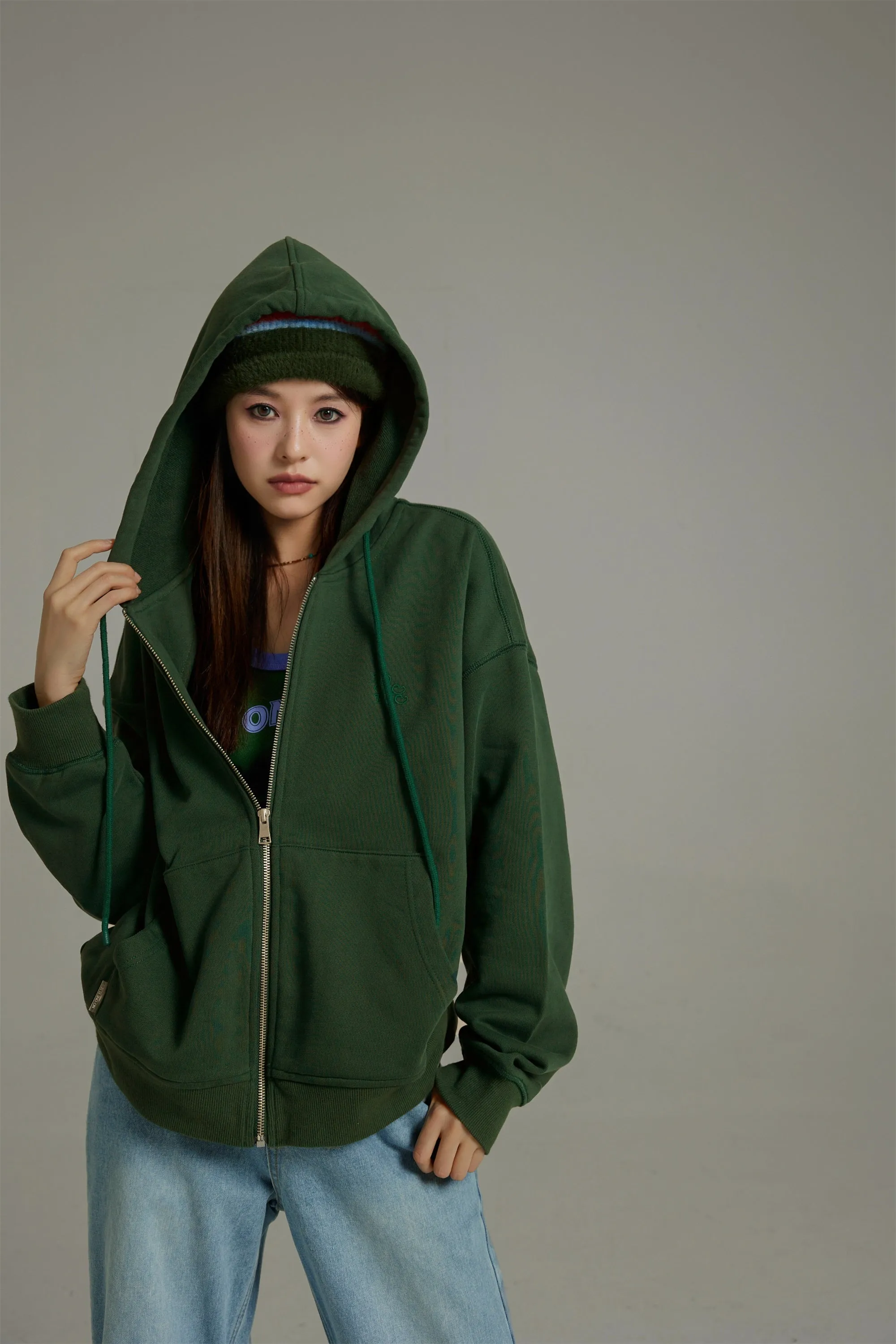 Daily String Loose-Fit Hoodie