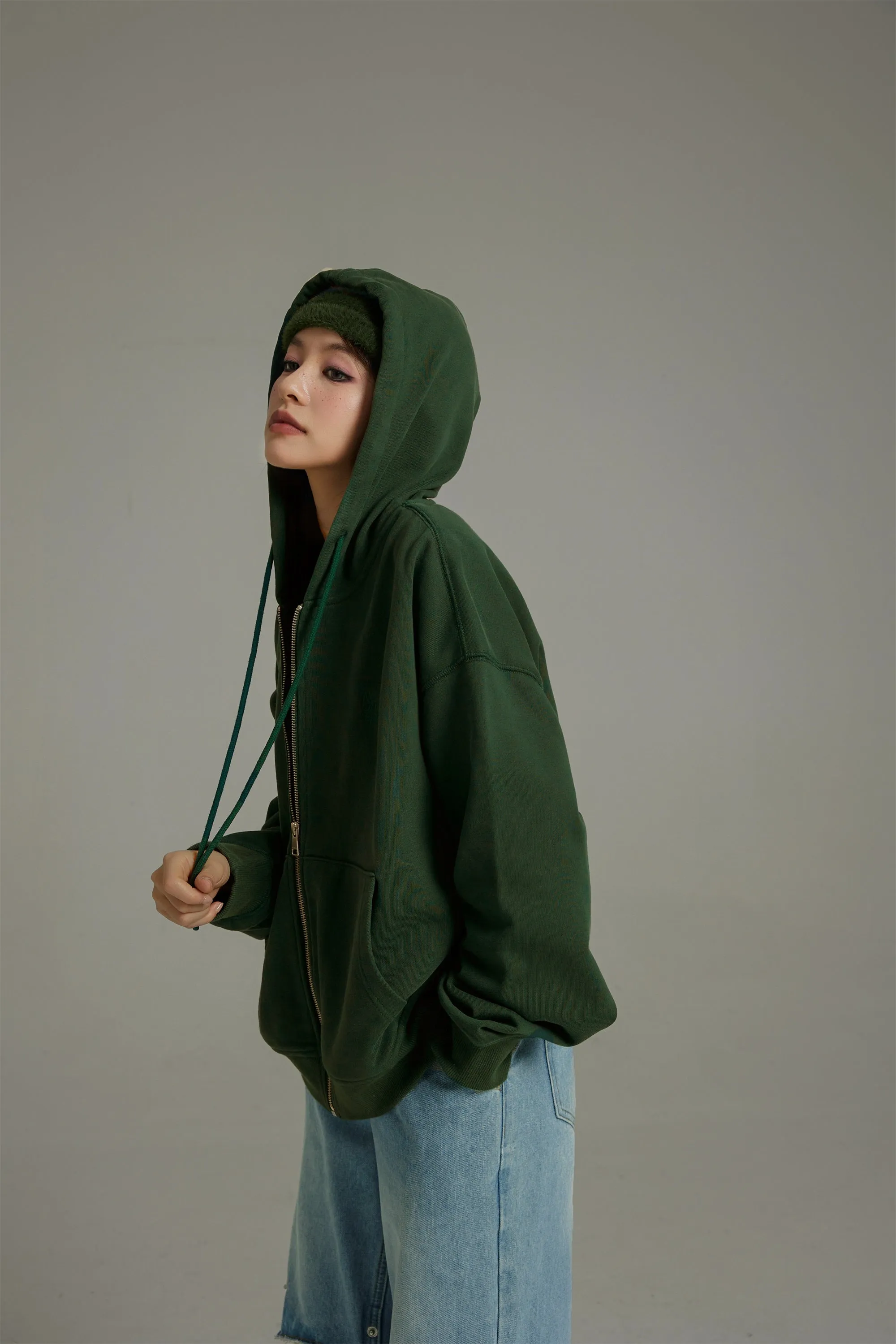 Daily String Loose-Fit Hoodie