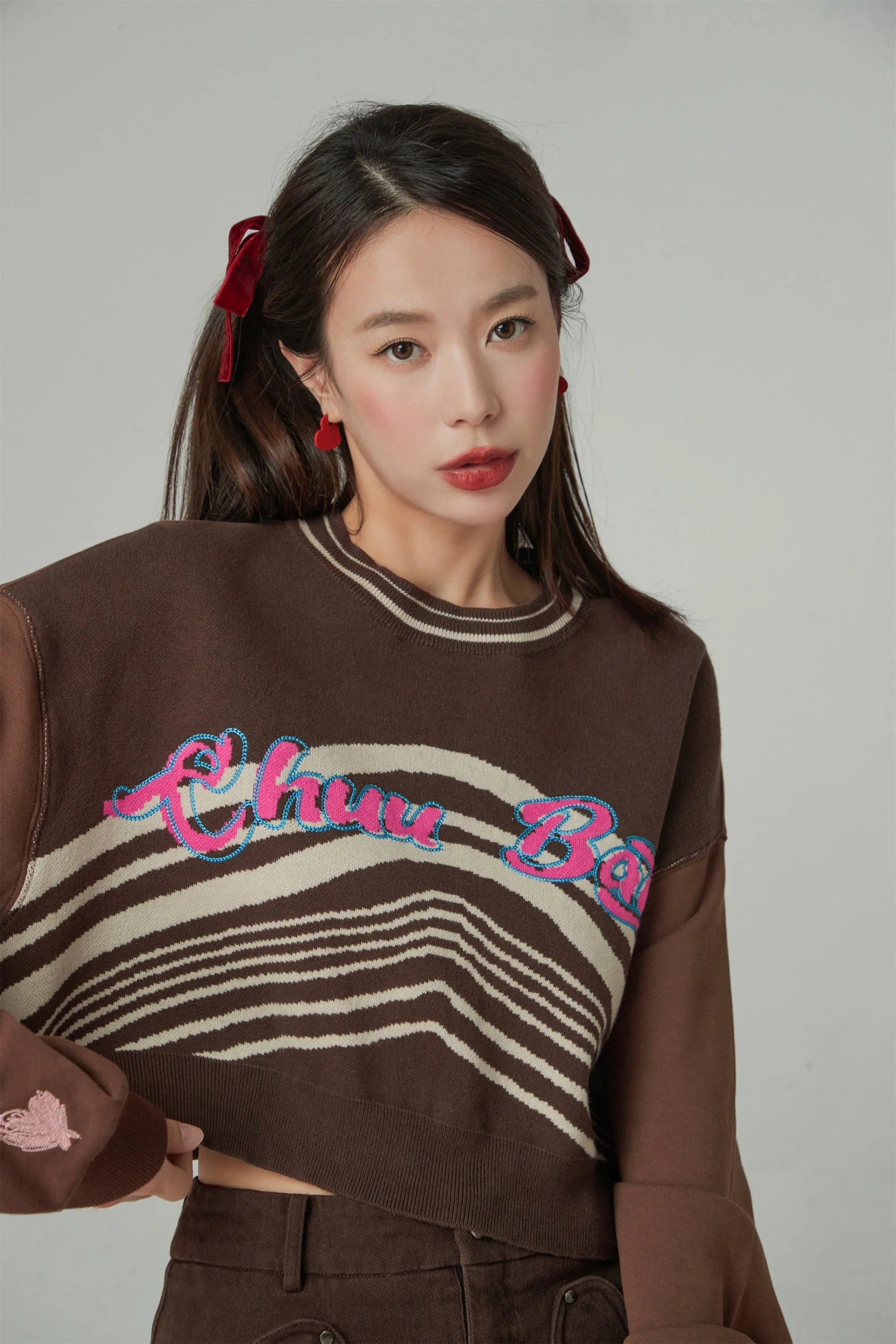 Day Dreamer Loose Fit Round Crop Sweatshirt