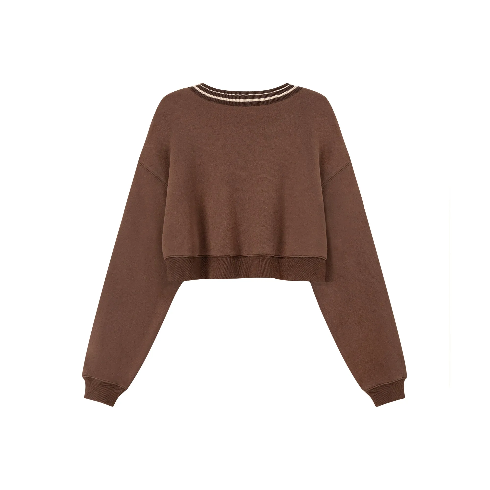 Day Dreamer Loose Fit Round Crop Sweatshirt