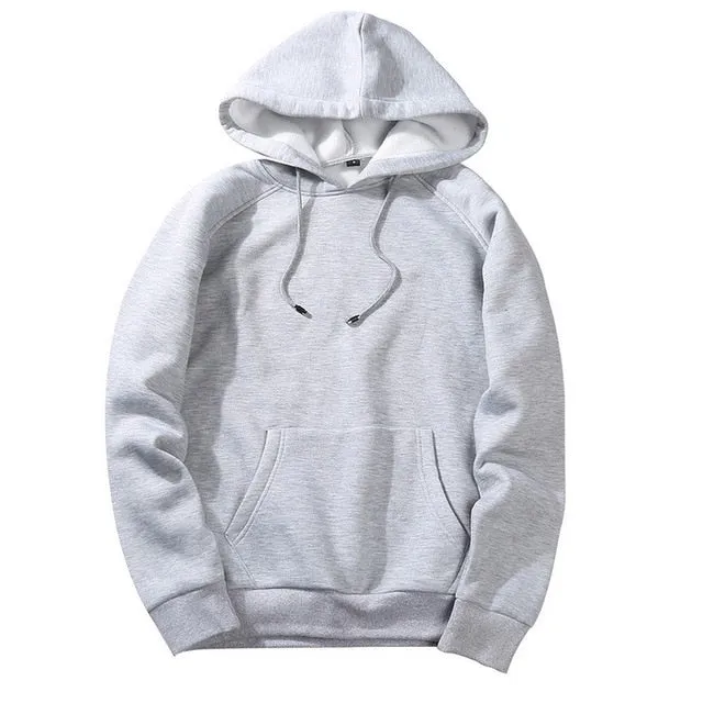 Fashion Brand Men's Hoodies solid color Winter solid color hoodies Casual Hoodies Sweatshirts Tops