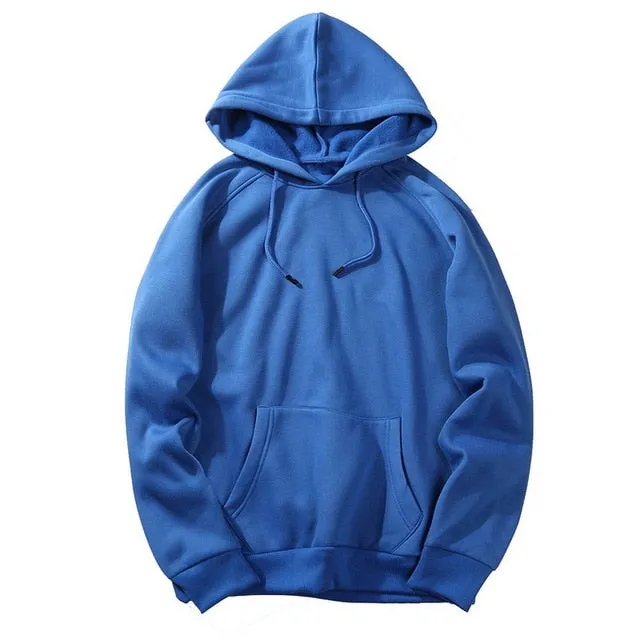 Fashion Brand Men's Hoodies solid color Winter solid color hoodies Casual Hoodies Sweatshirts Tops