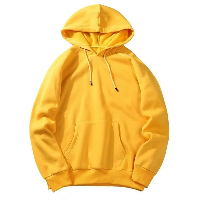 Fashion Brand Men's Hoodies solid color Winter solid color hoodies Casual Hoodies Sweatshirts Tops