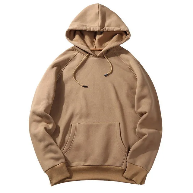 Fashion Brand Men's Hoodies solid color Winter solid color hoodies Casual Hoodies Sweatshirts Tops