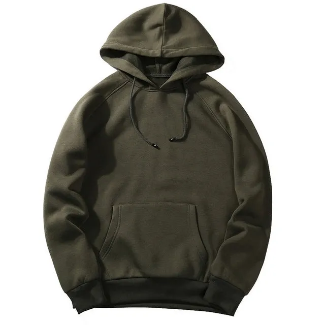 Fashion Brand Men's Hoodies solid color Winter solid color hoodies Casual Hoodies Sweatshirts Tops