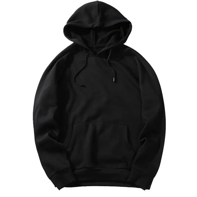 Fashion Brand Men's Hoodies solid color Winter solid color hoodies Casual Hoodies Sweatshirts Tops