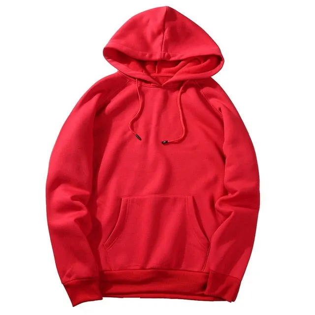 Fashion Brand Men's Hoodies solid color Winter solid color hoodies Casual Hoodies Sweatshirts Tops