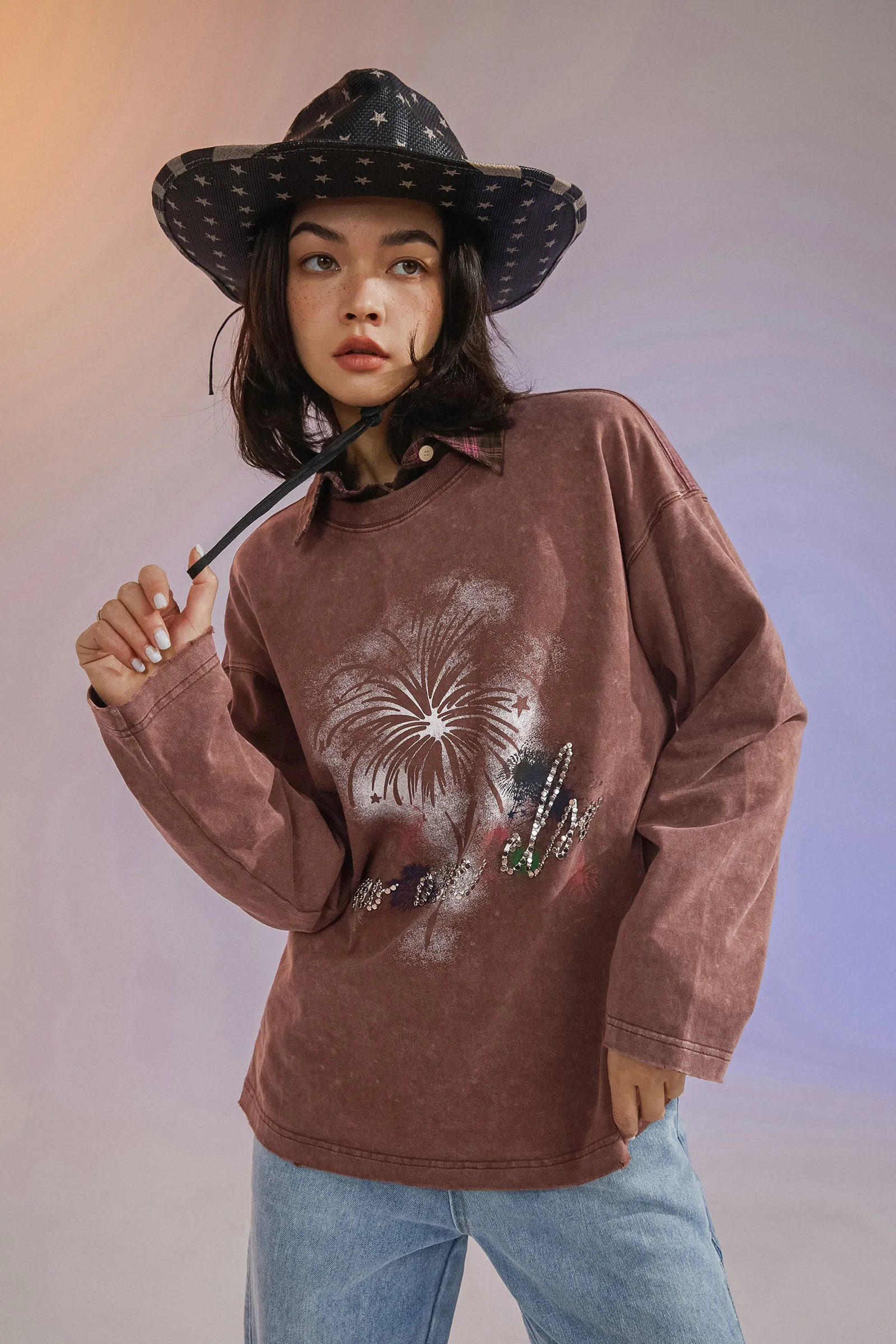 Fireworks Loose Fit Sweatshirt