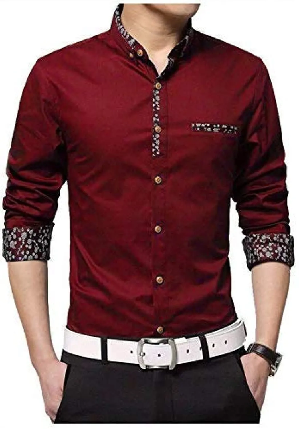 Full Sleeve Slim Fit Formal Shirt for Men