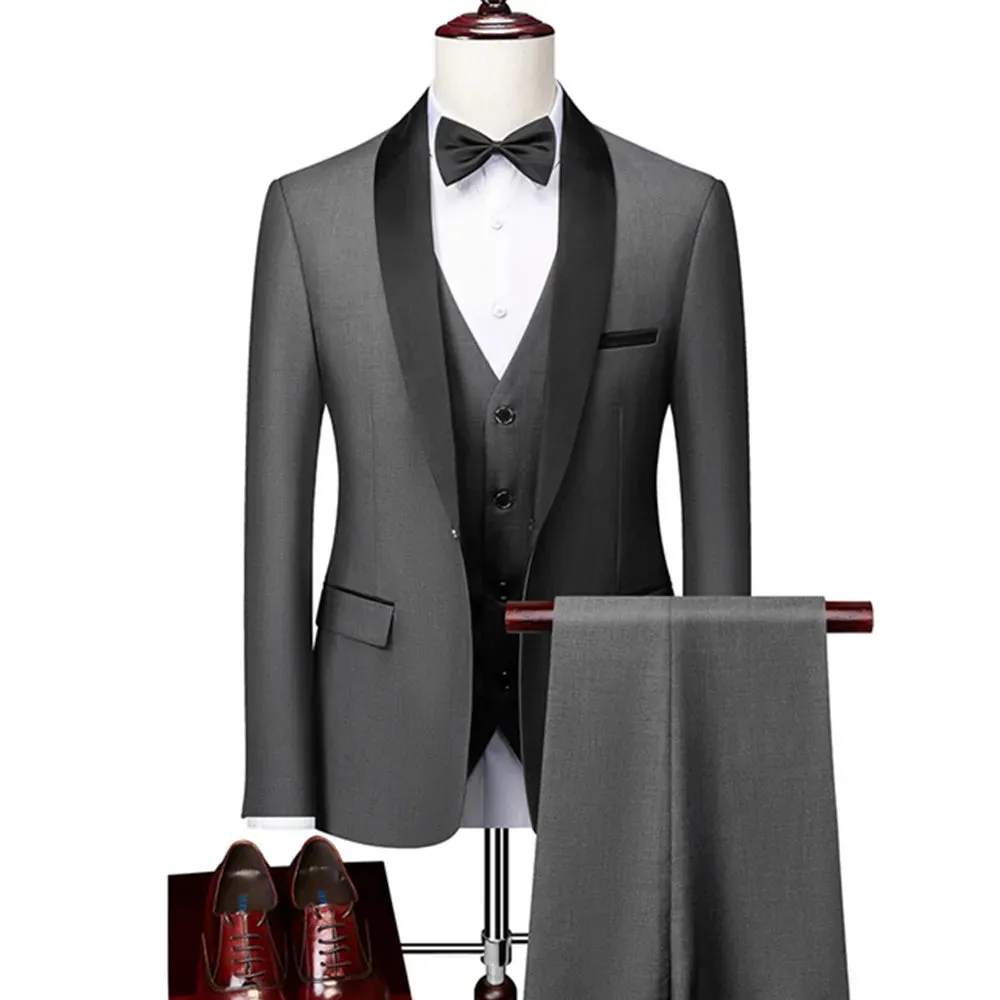 Funki Buys | Suits | Men's Slim Fit 2 | 3 Pcs Formal Tuxedo Suits