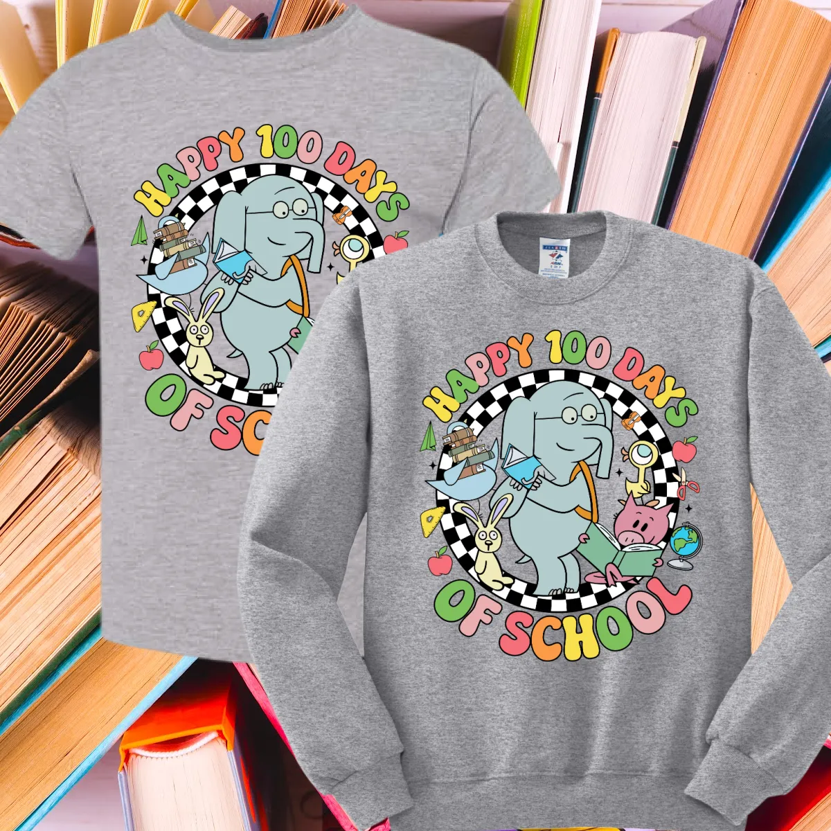 Happy 100 Days of School - Elephant & Piggie (Youth)