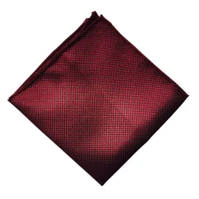 Herringbone Burgundy Pocket Square