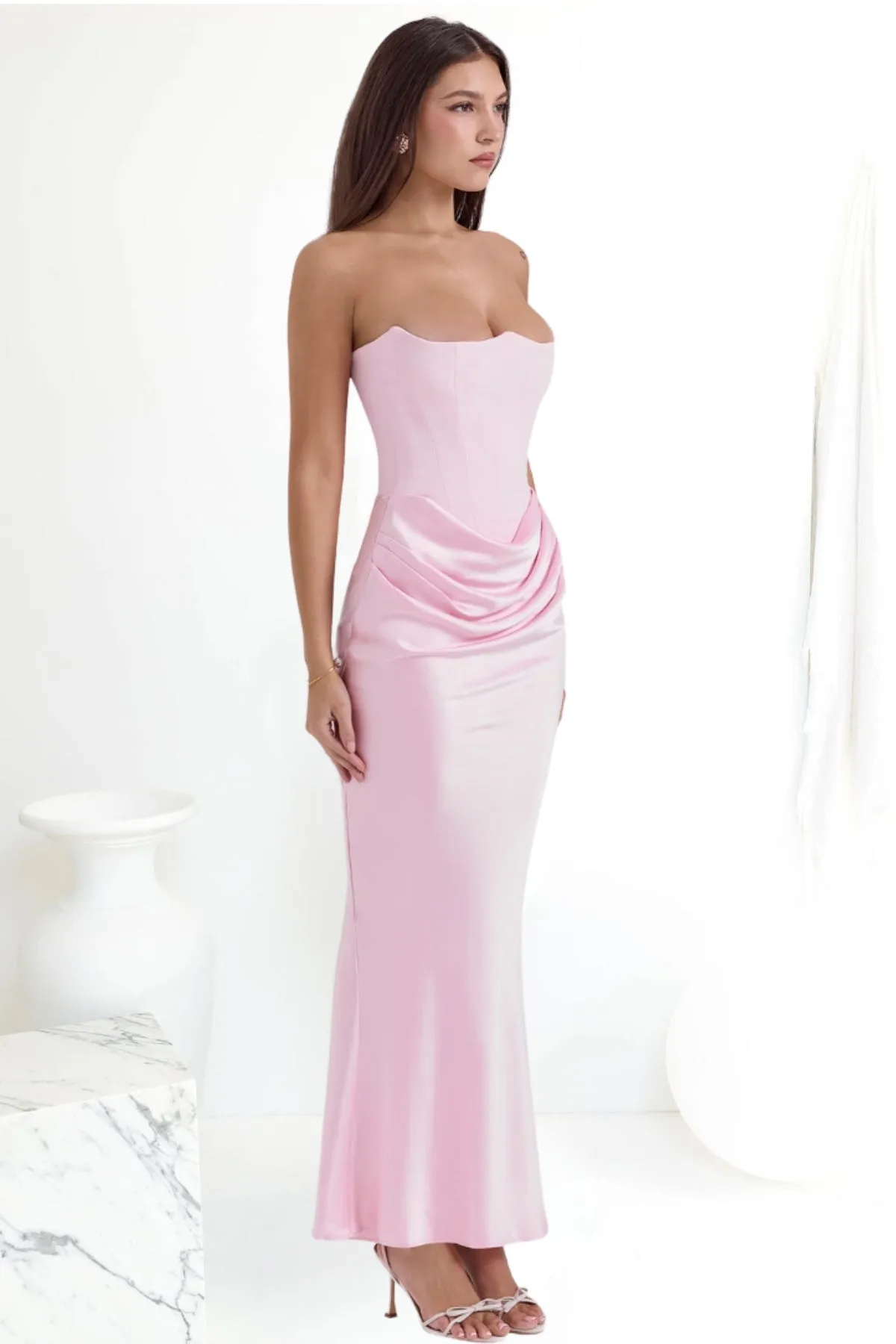 House Of CB Persephone Corset Dress (Rose)