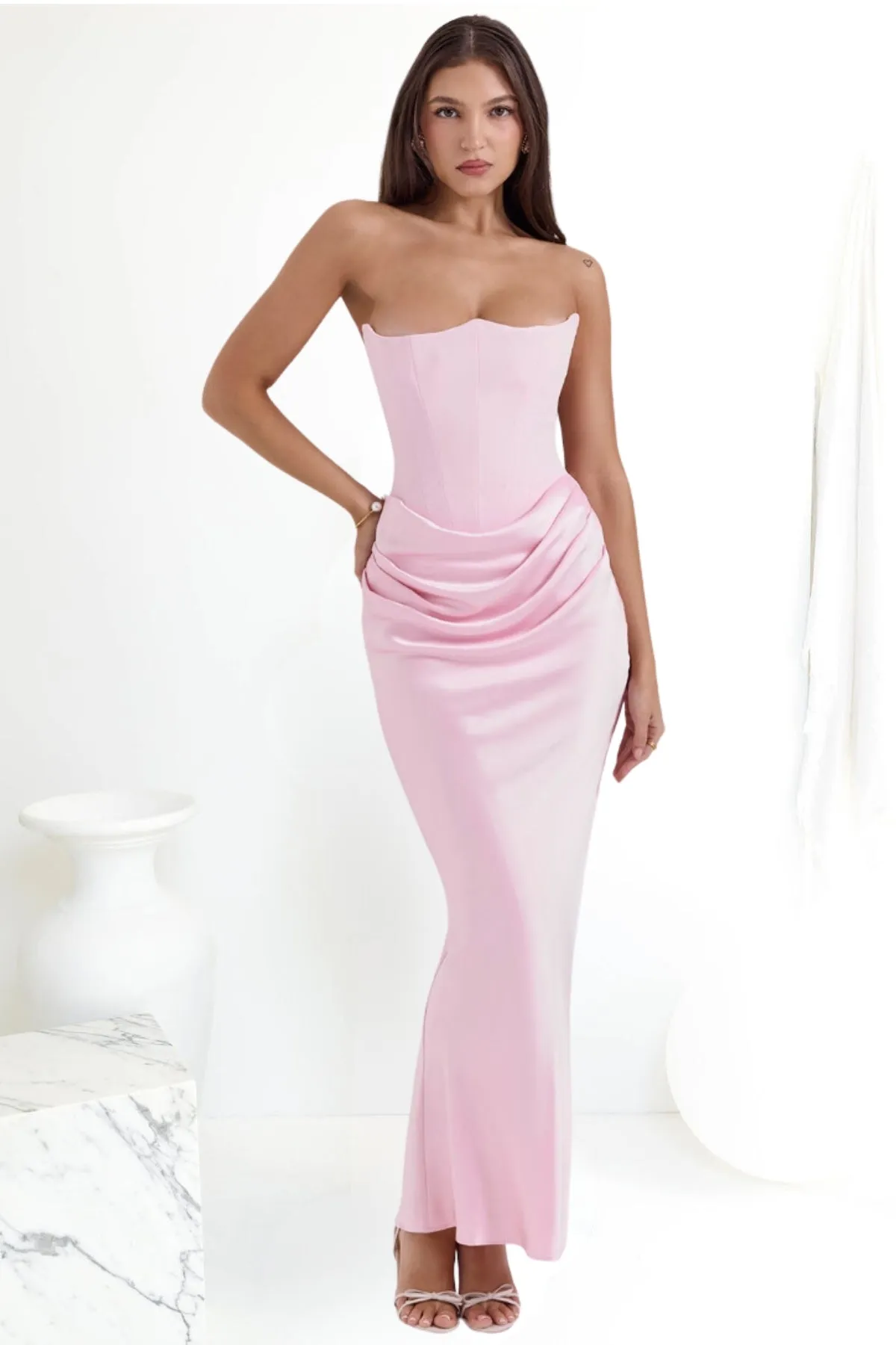 House Of CB Persephone Corset Dress (Rose)