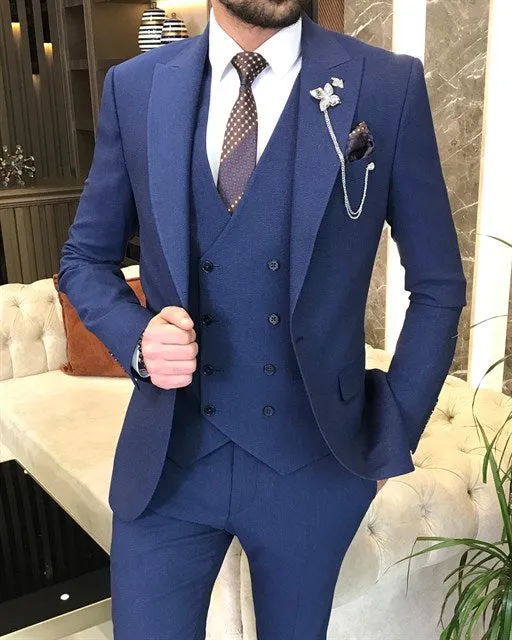 ITALIAN FIT MEN'S BLUE SUIT BY ITALIAN VEGA®