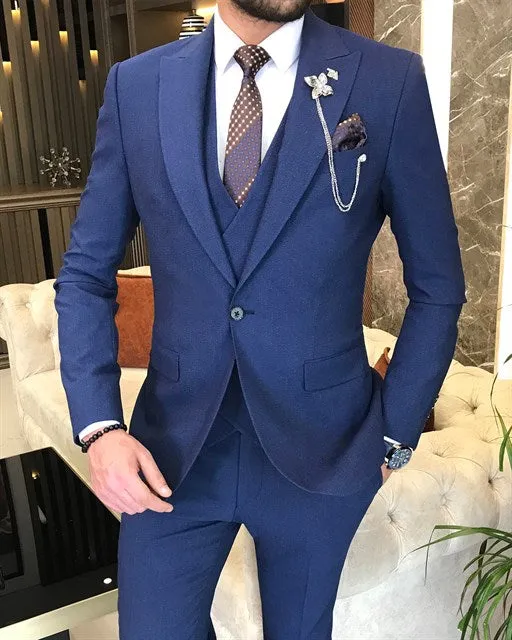 ITALIAN FIT MEN'S BLUE SUIT BY ITALIAN VEGA®