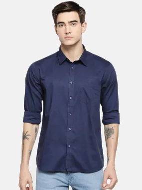 JDC Formal Solid shirts-Blue