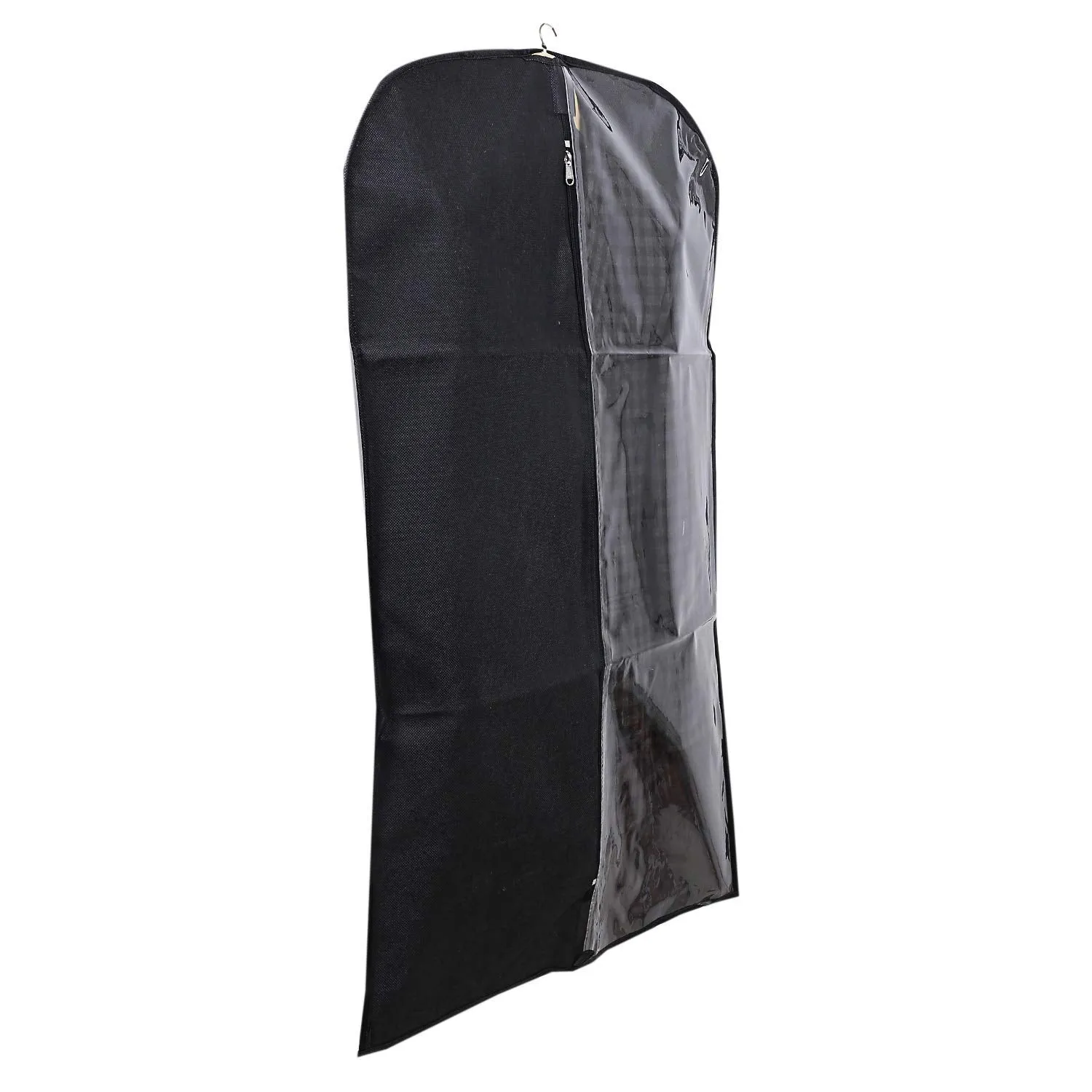 Kuber Industries 2 Pieces Half Transparent Non Woven Men's Coat Blazer Suit Cover (Black) -CTKTC041358