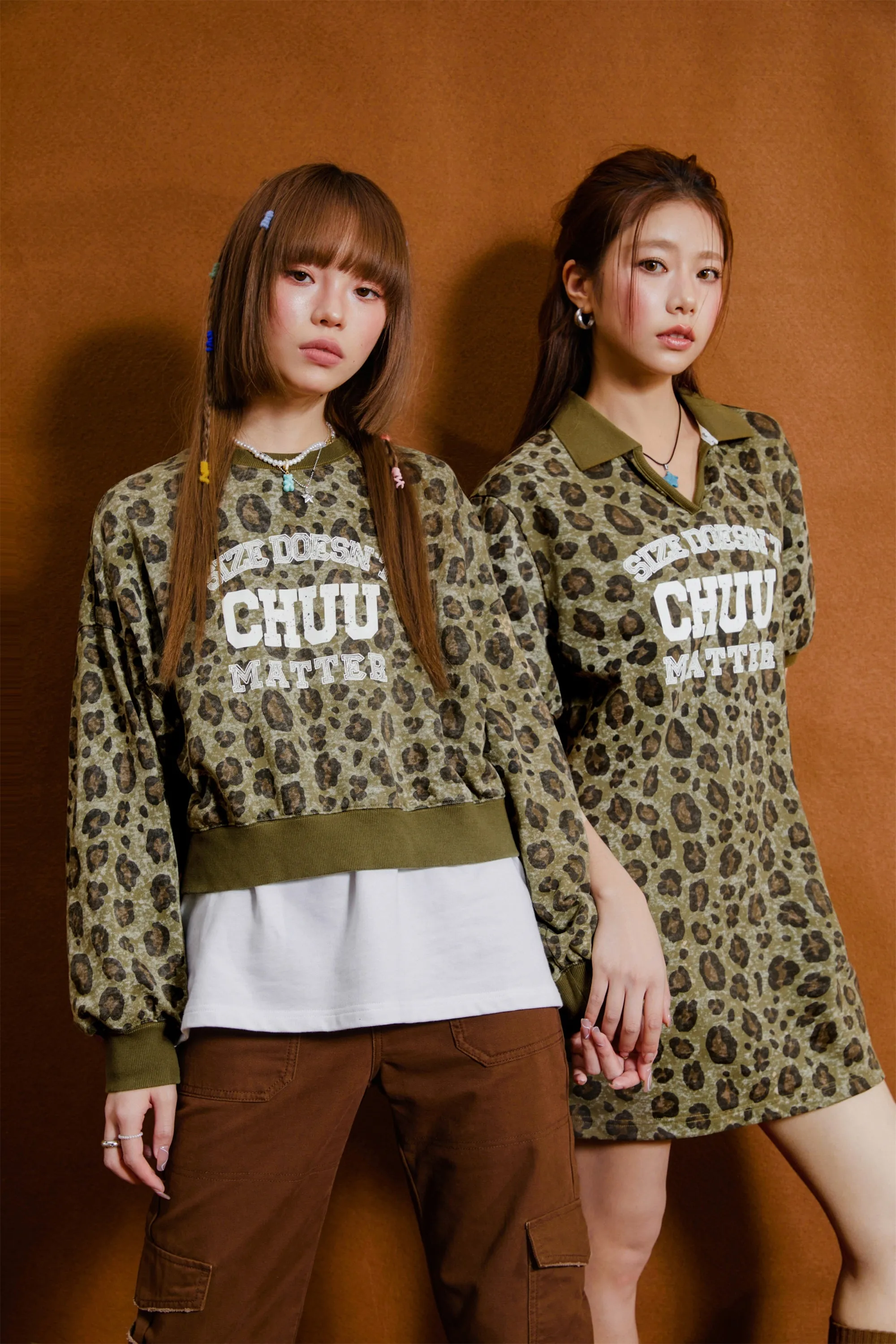 Leopard Chuu Matter Loose Fit Sweatshirt