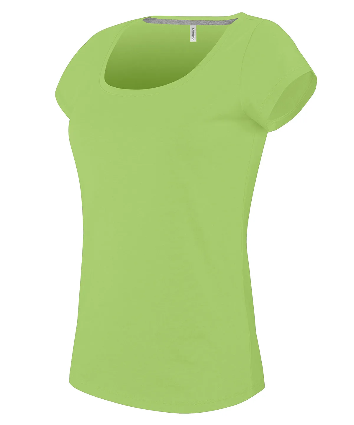 Lime - Ladies’ boat neck short-sleeved T-shirt