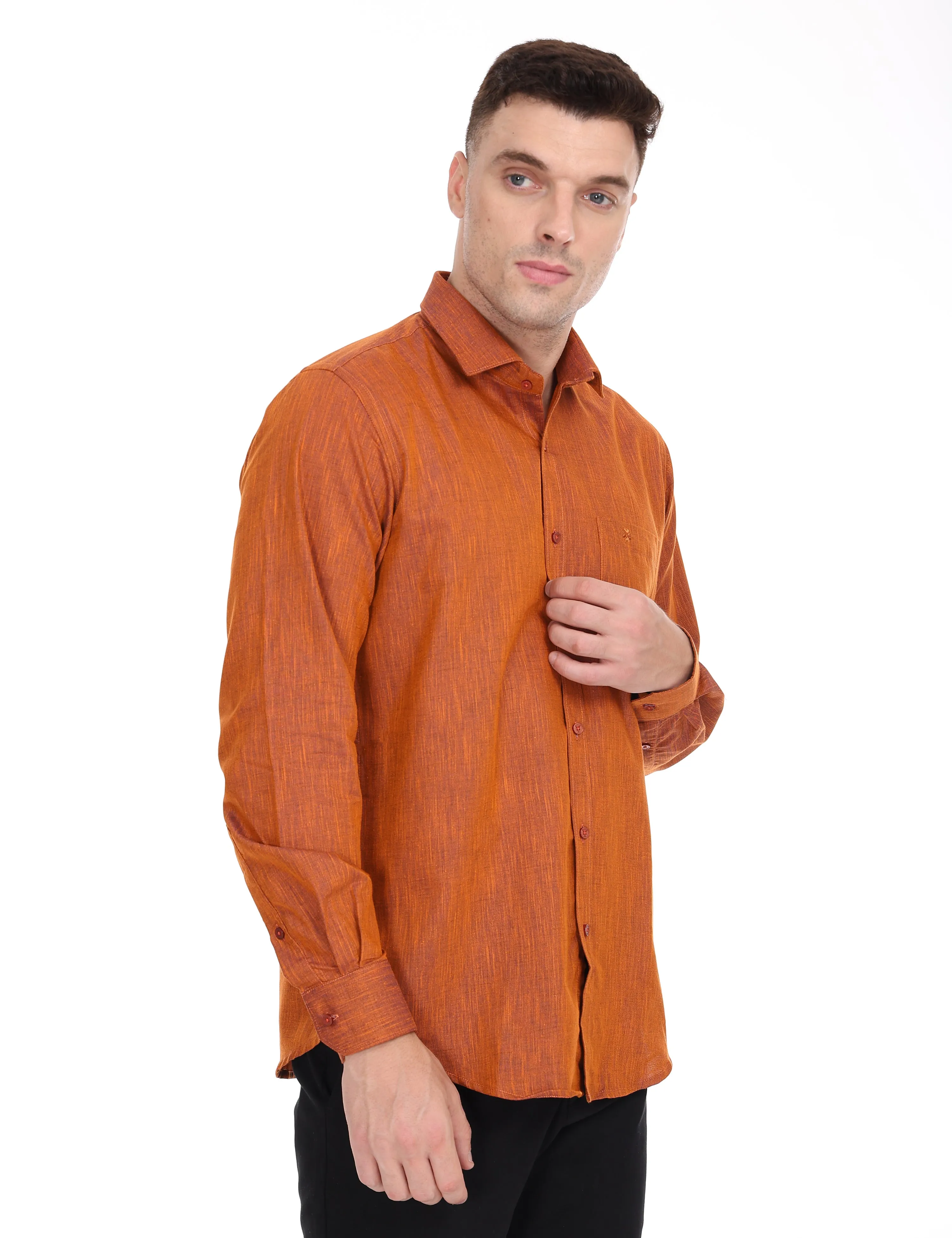 Linseed Cotton Colour Shirt Full Sleeve -17014