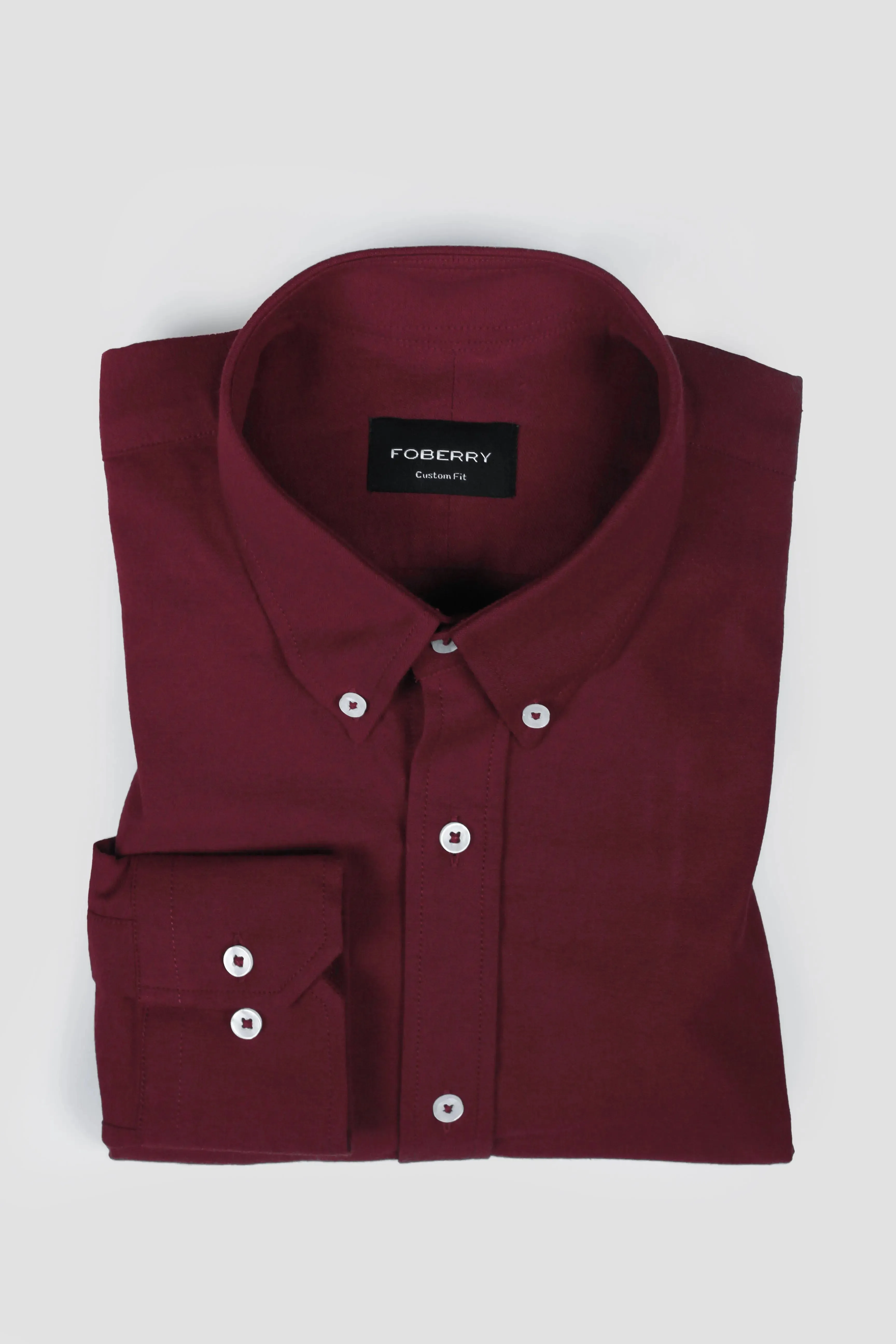 Maroon Oxford Shirt