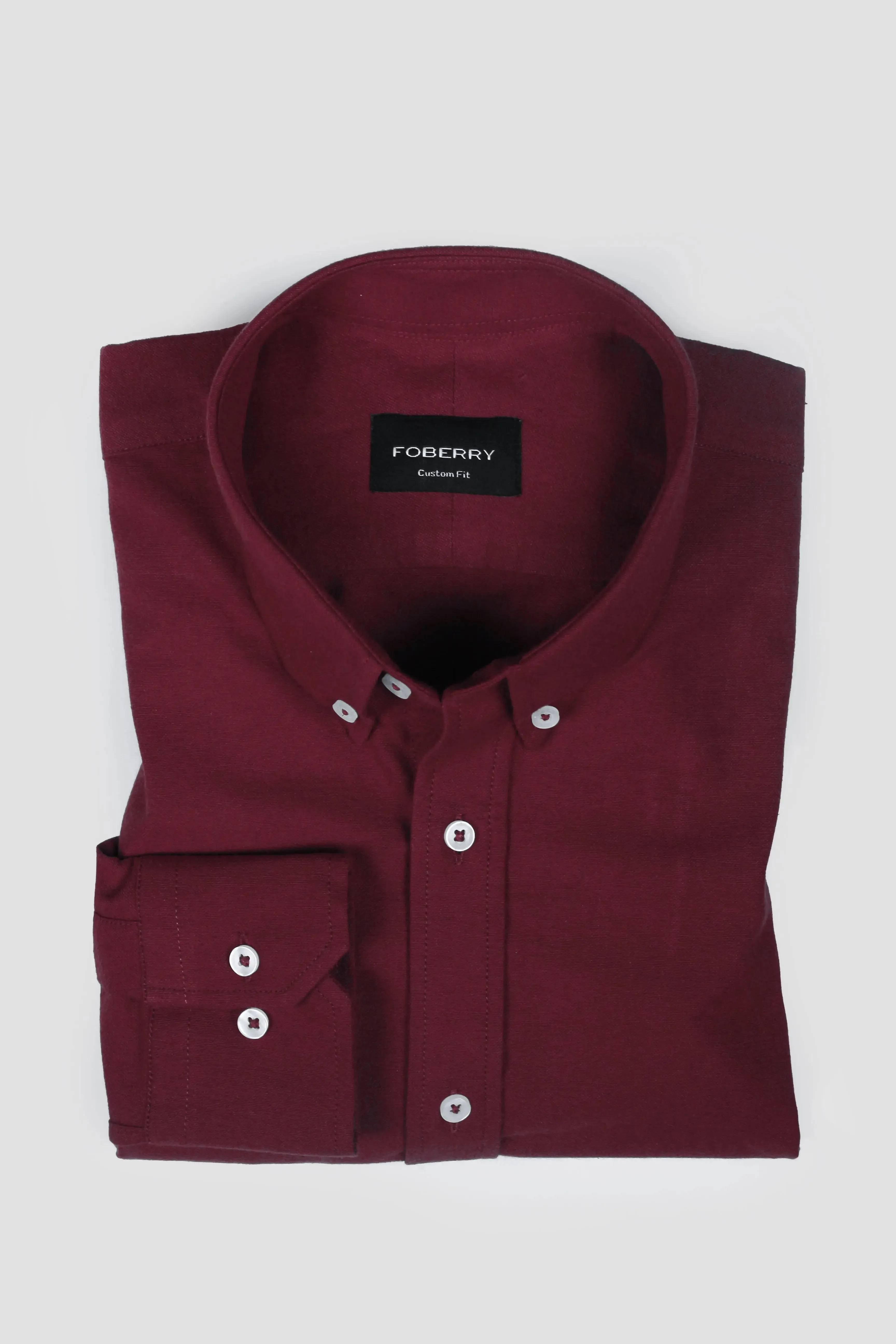 Maroon Oxford Shirt