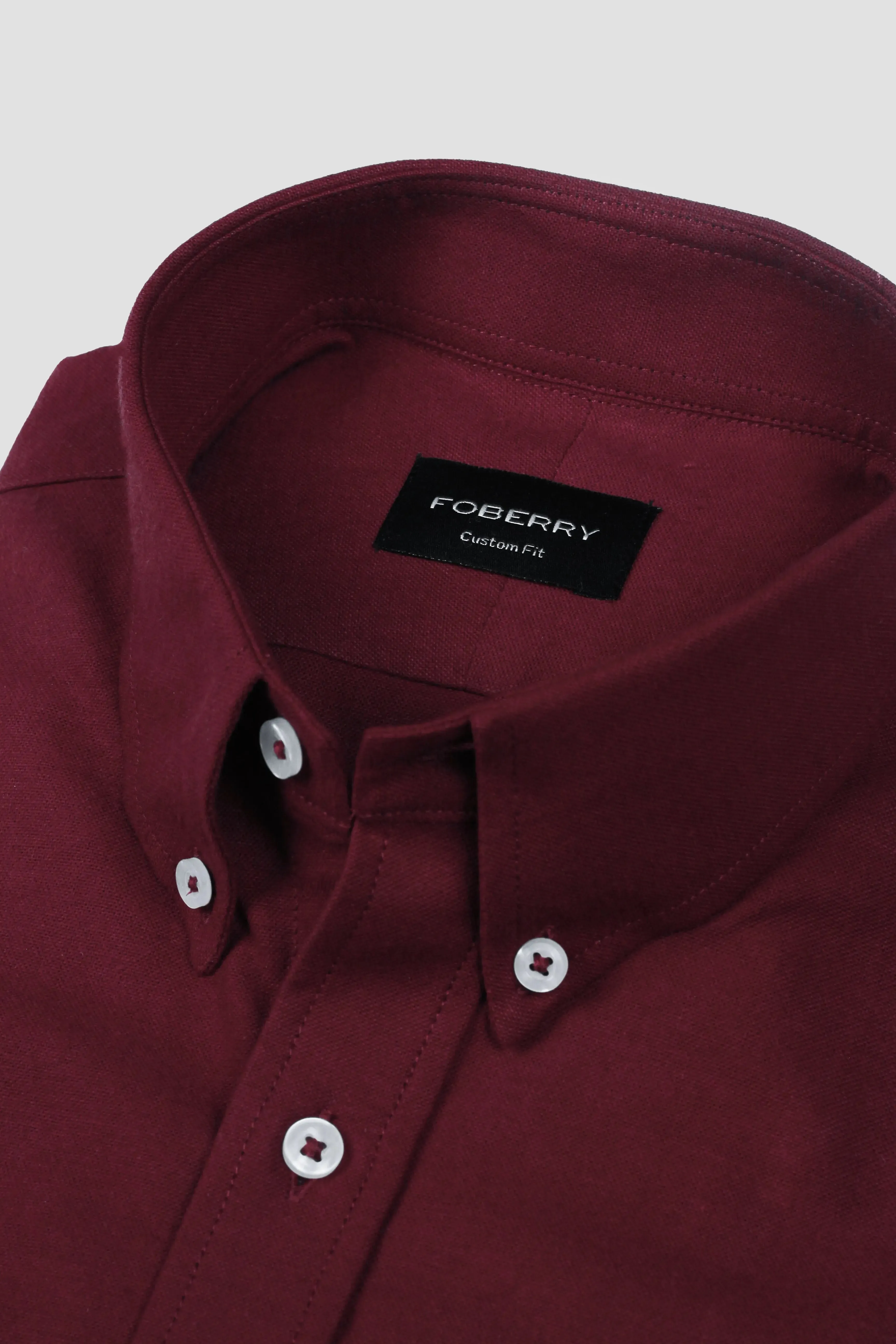 Maroon Oxford Shirt