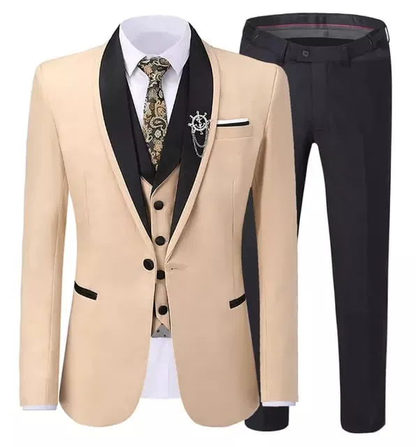 Men three piece  slim fit suits