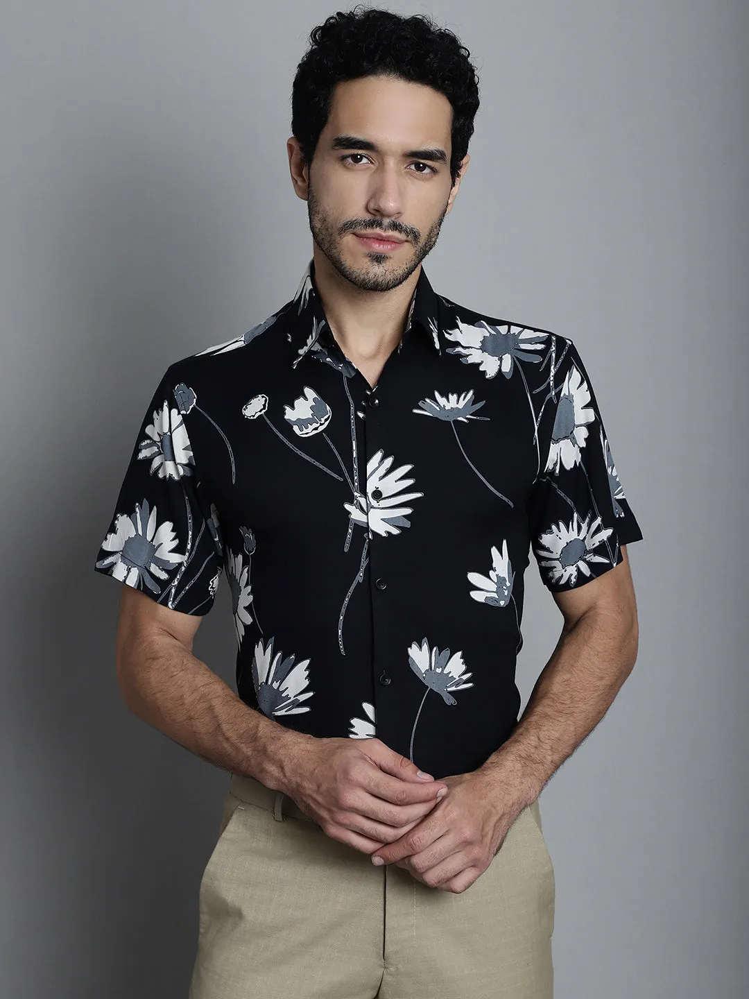 Men's Floral Printed Formal Shirts