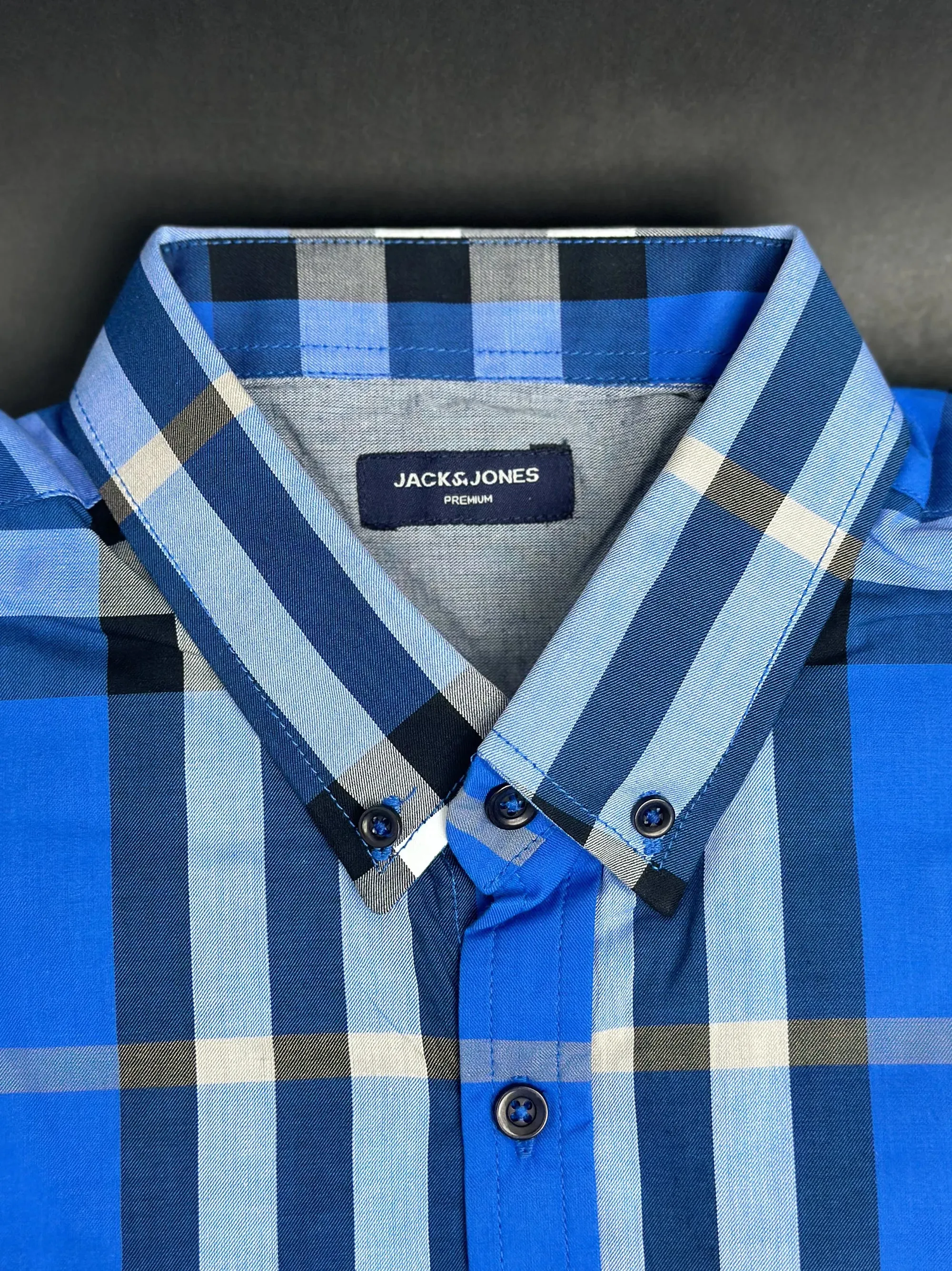 Men's Multicolor Royal Blue Check Shirt