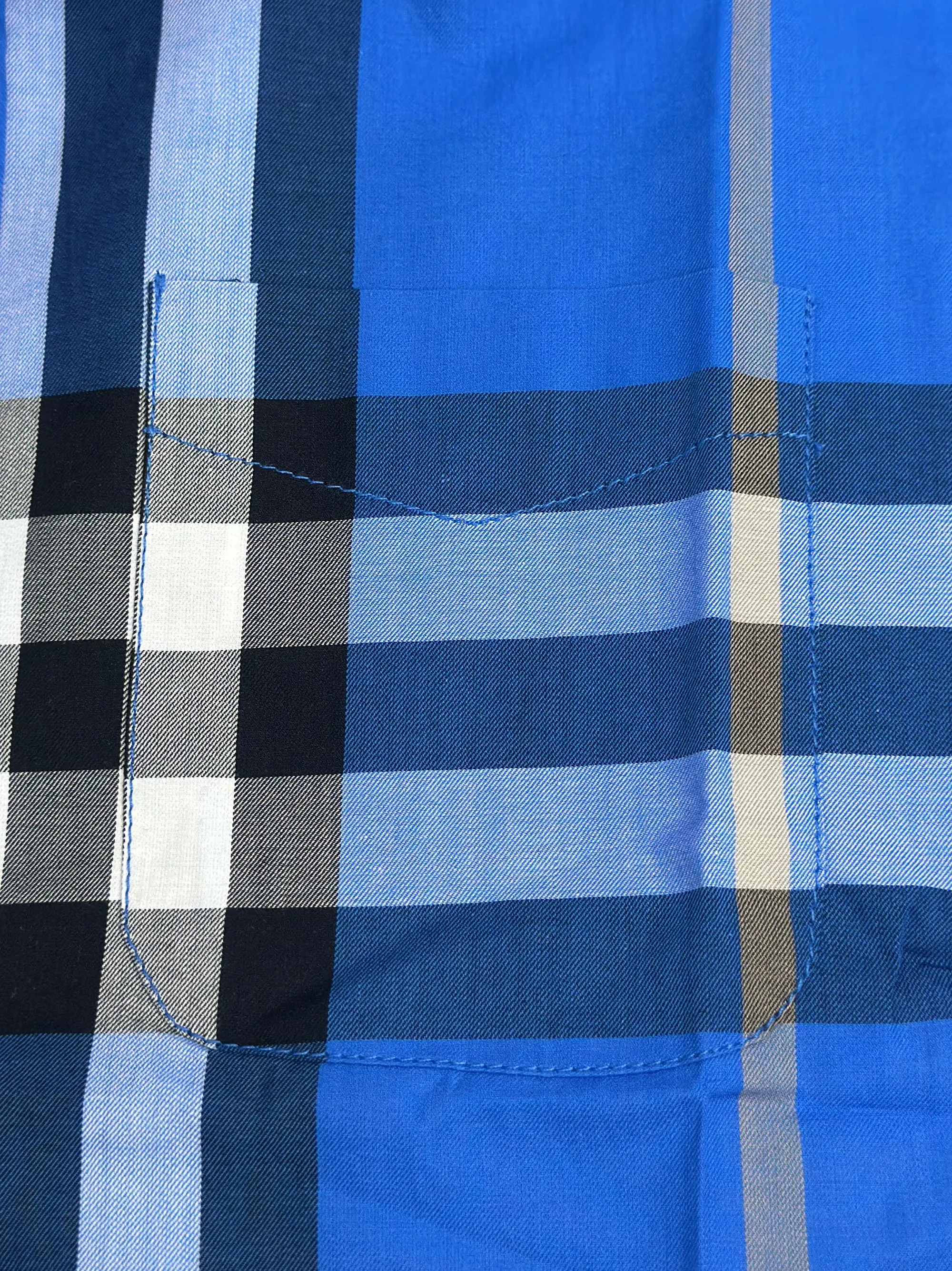 Men's Multicolor Royal Blue Check Shirt