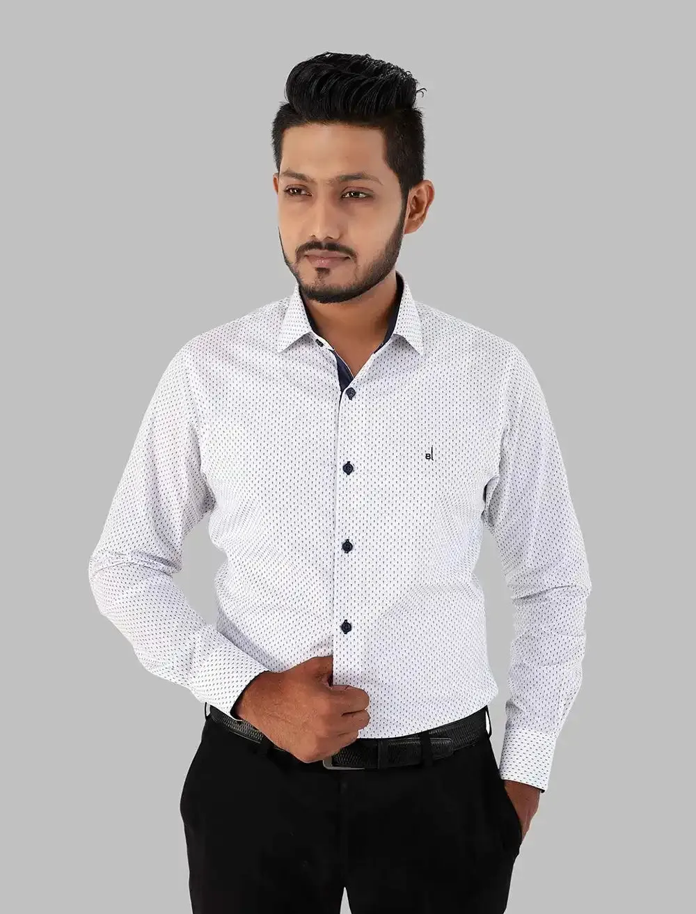 Modern Polka Dot Formal Shirt