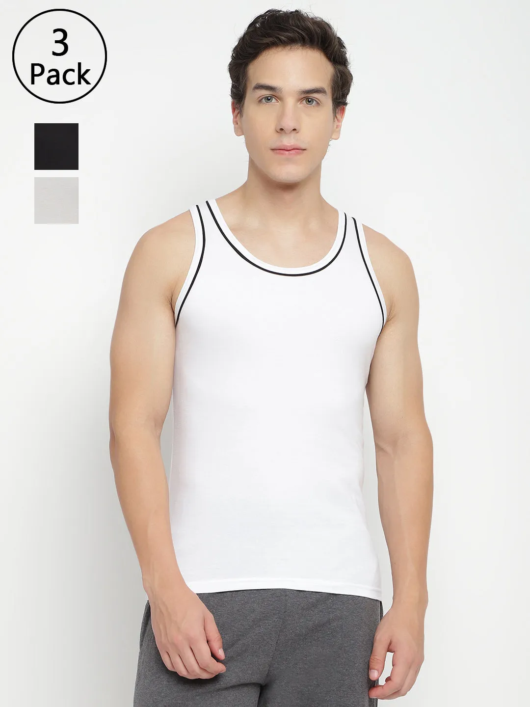 Modish Gym Vest (Pack of 3)