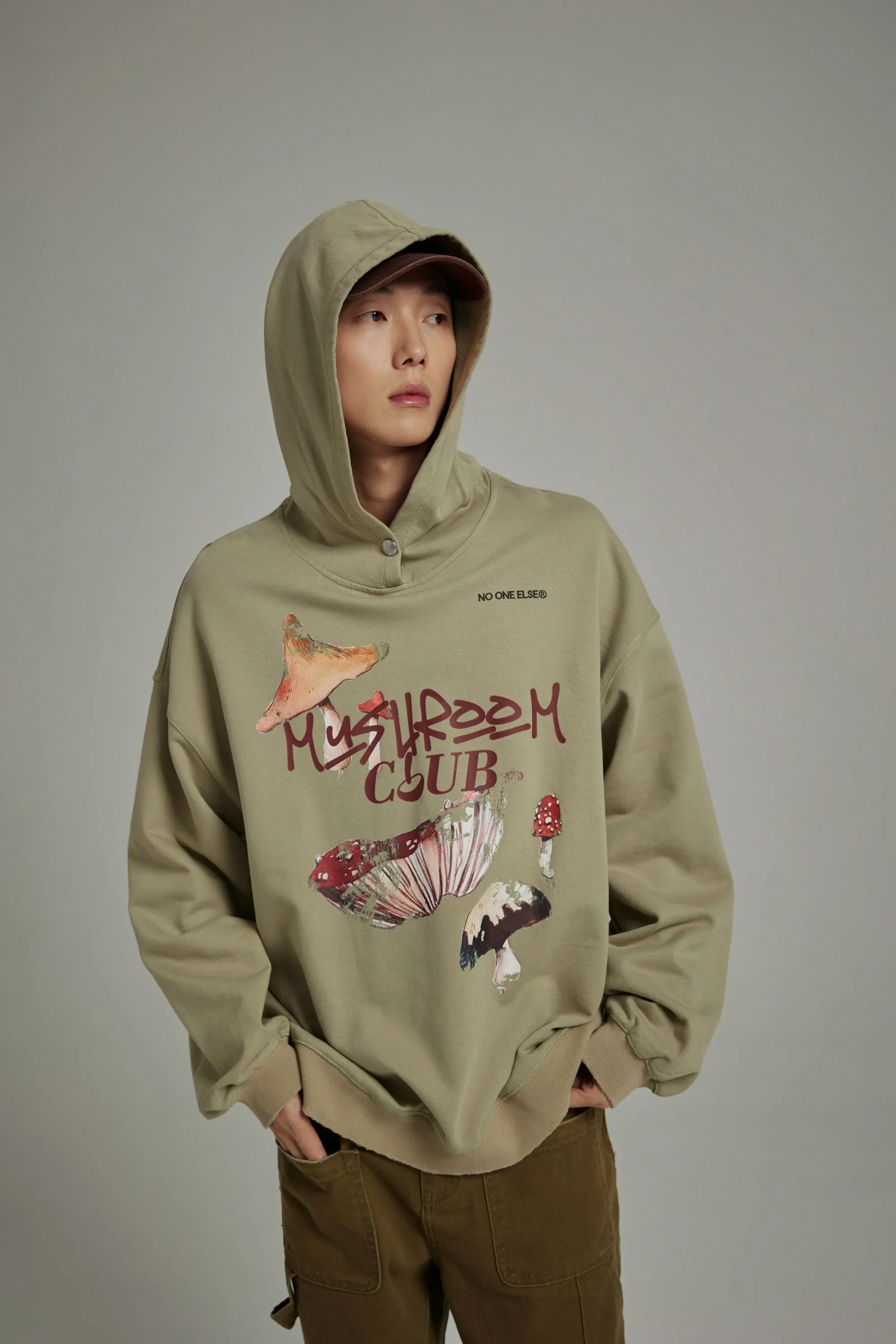 Mushroom Club Loose Fit Hoodie